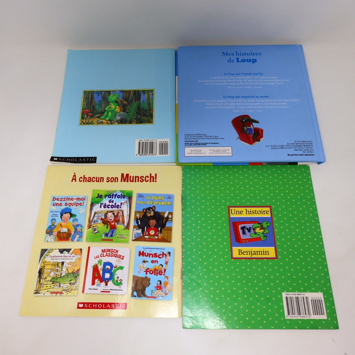 Lot 11 Livres Jeunes Enfants Loup Munsch Caillou Français French Children Bundle