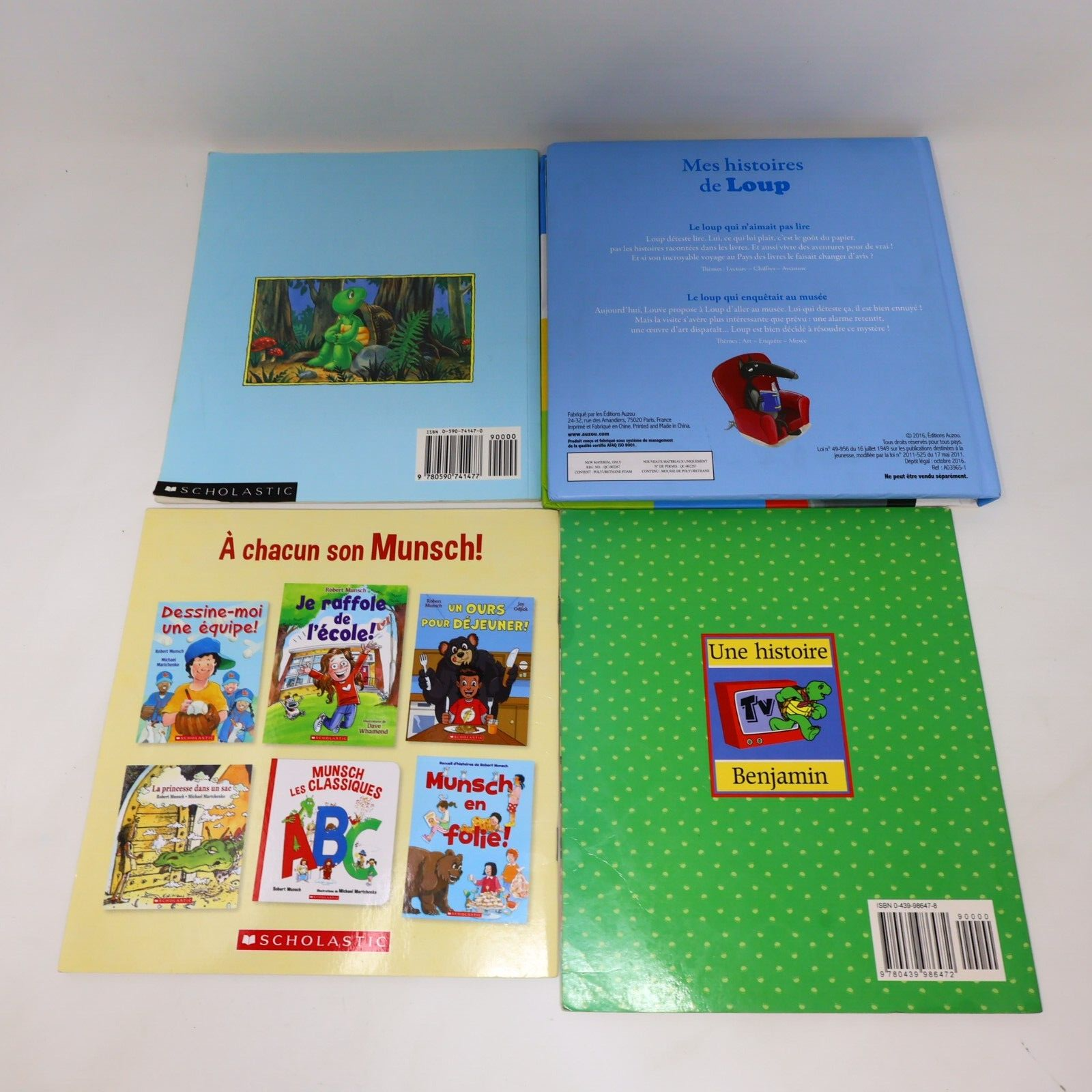 Lot 11 Livres Jeunes Enfants Loup Munsch Caillou Français French Children Bundle