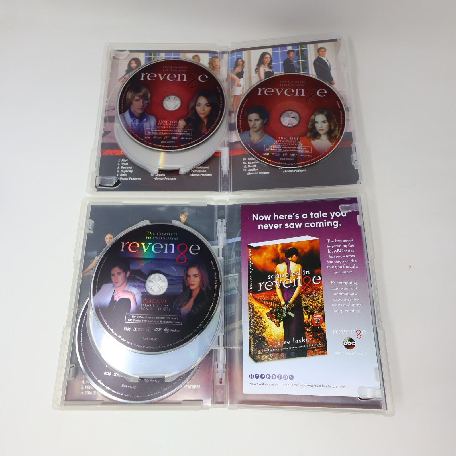 Revenge Seasons #1-4 Complete Series DVD Abc Tested Emily VanCamp NTSC Region 1