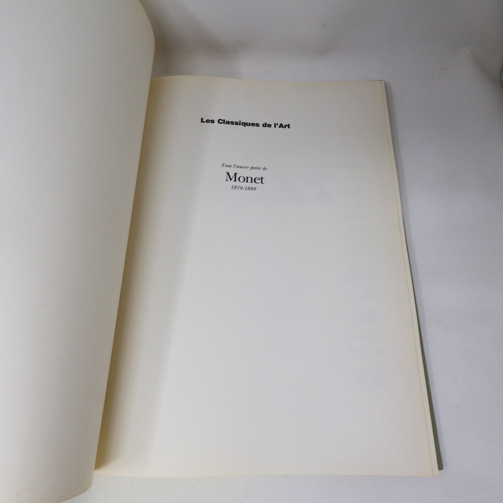Tout l'oeuvre peint de Monet 1870-1889 Luigina Rossi Bortolatto 1981 Flammarion