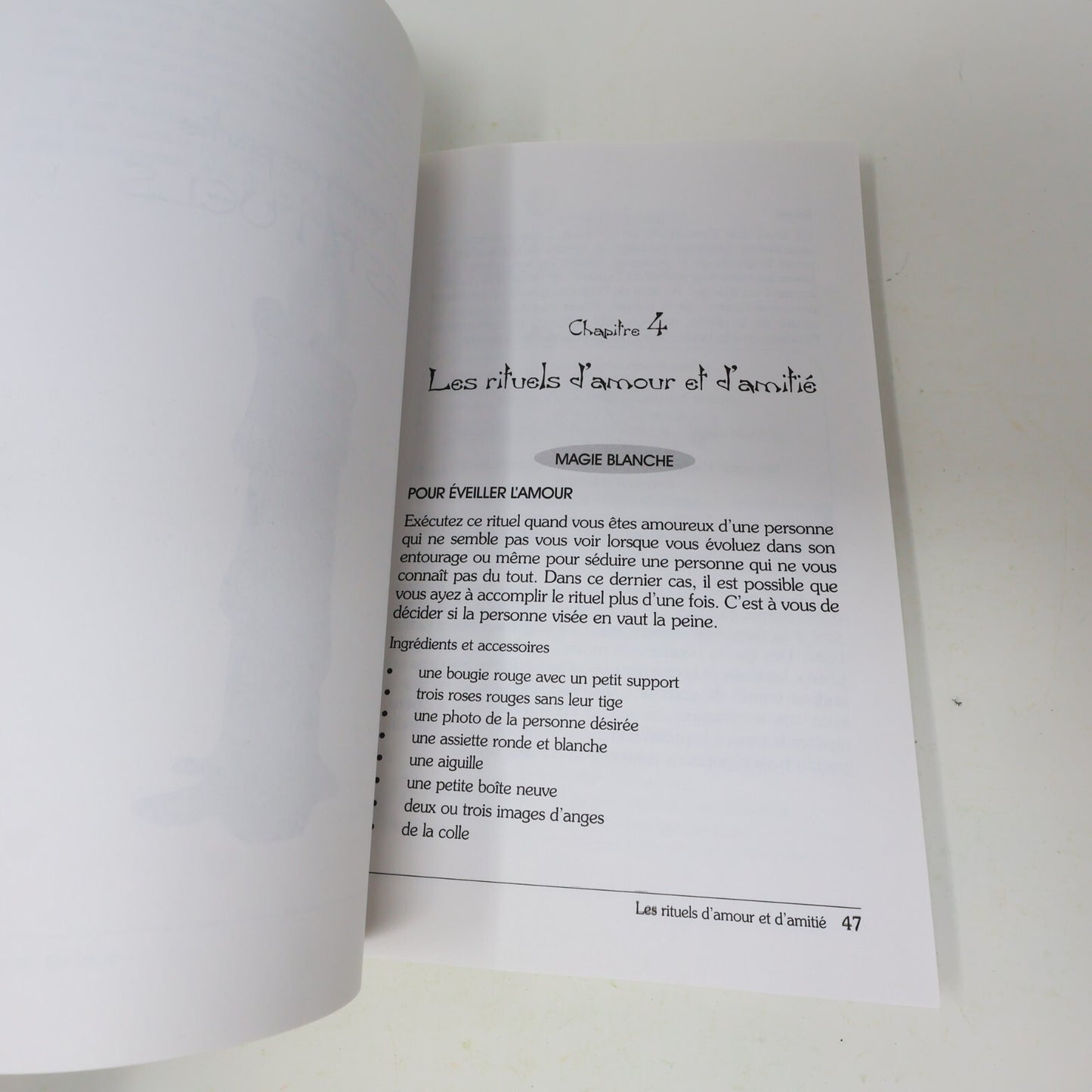 2005 Initiation à la Magie Blanche et à la Magie Noire Québecor Ésotérisme Livre