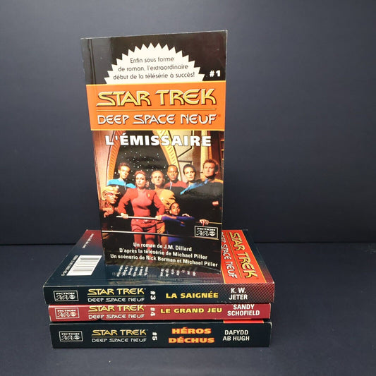 Lot 4 Livres Star Trek #1 3-5 Deep Space Neuf Science-Fiction ADA Français PB
