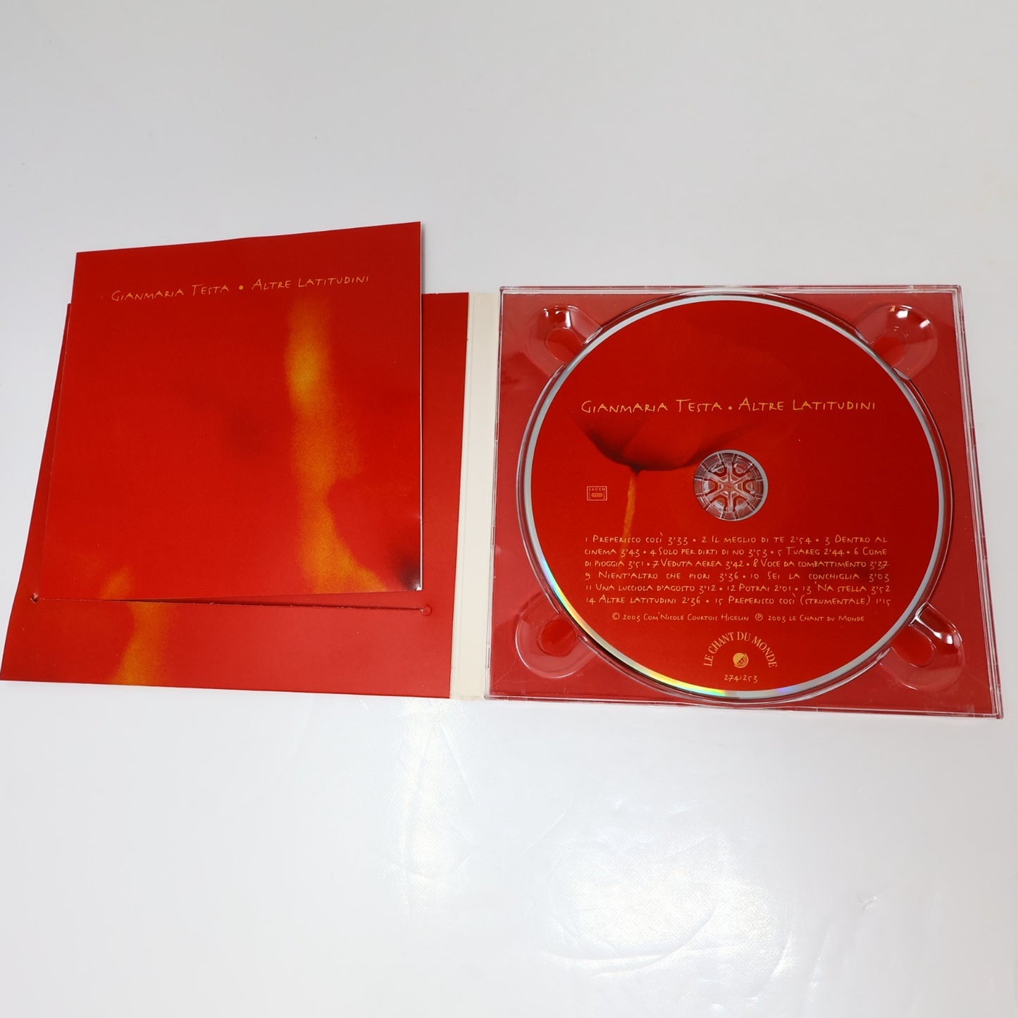 Gianmaria Testa 3 CD Lot Altre Latitudini/Vitamia/Men At Work Live Jazz/Folk/Pop
