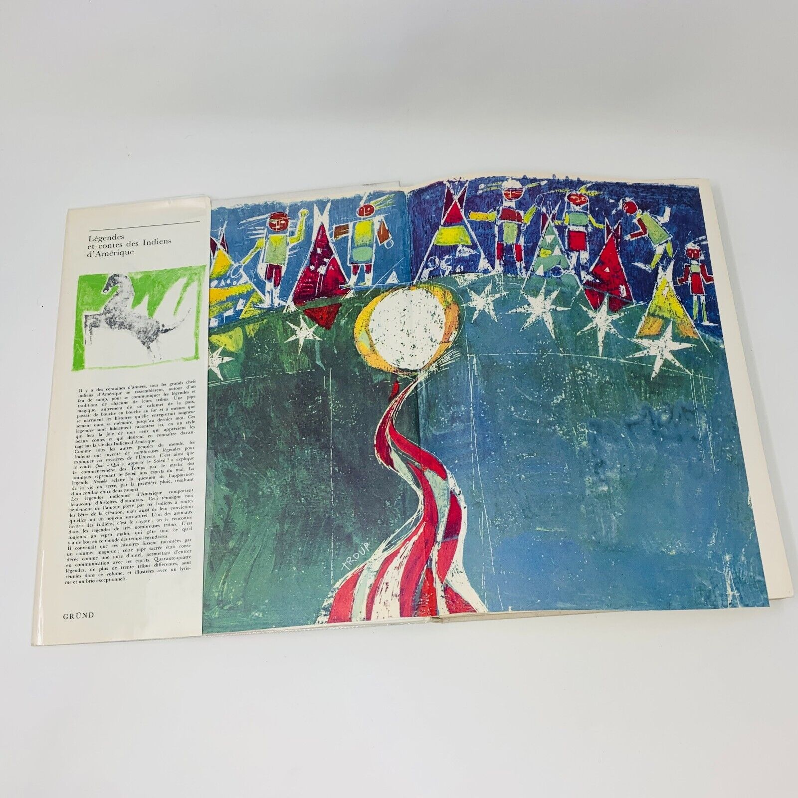 1980 Légendes et Contes des Indiens d'Amérique Grund Vladimir Hulpach Illustré