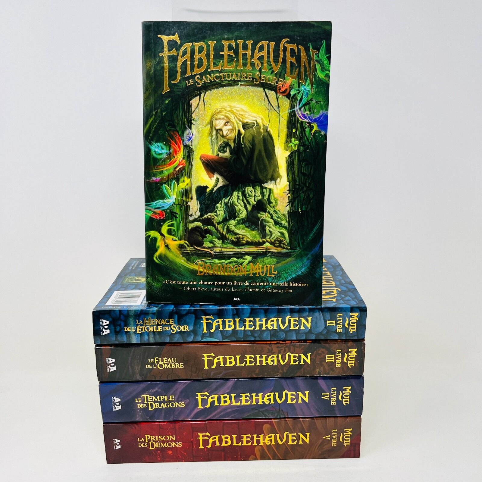 5x Fablehaven Série Complète Ada de Brandon Mull en Français Sanctuaire Secret