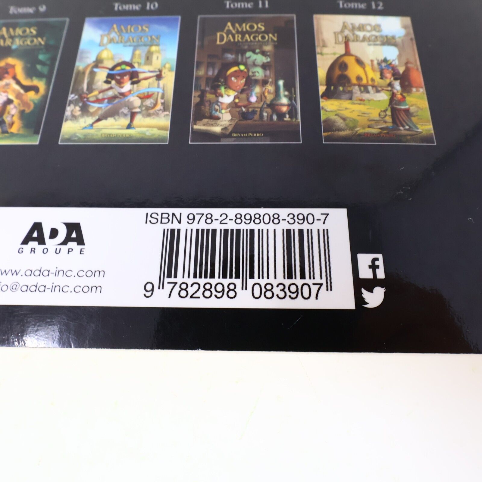 Lot 3 Livres Le Sanctuaire des Braves #1-3 Amos Daragon Bryan Perro Ada French