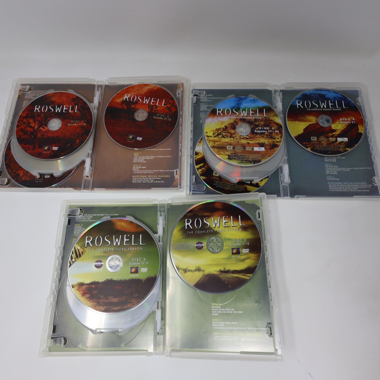 Roswell Seasons 1-2-3 Complete Series DVD Tested Region 1 NTSC Katherine Heigl
