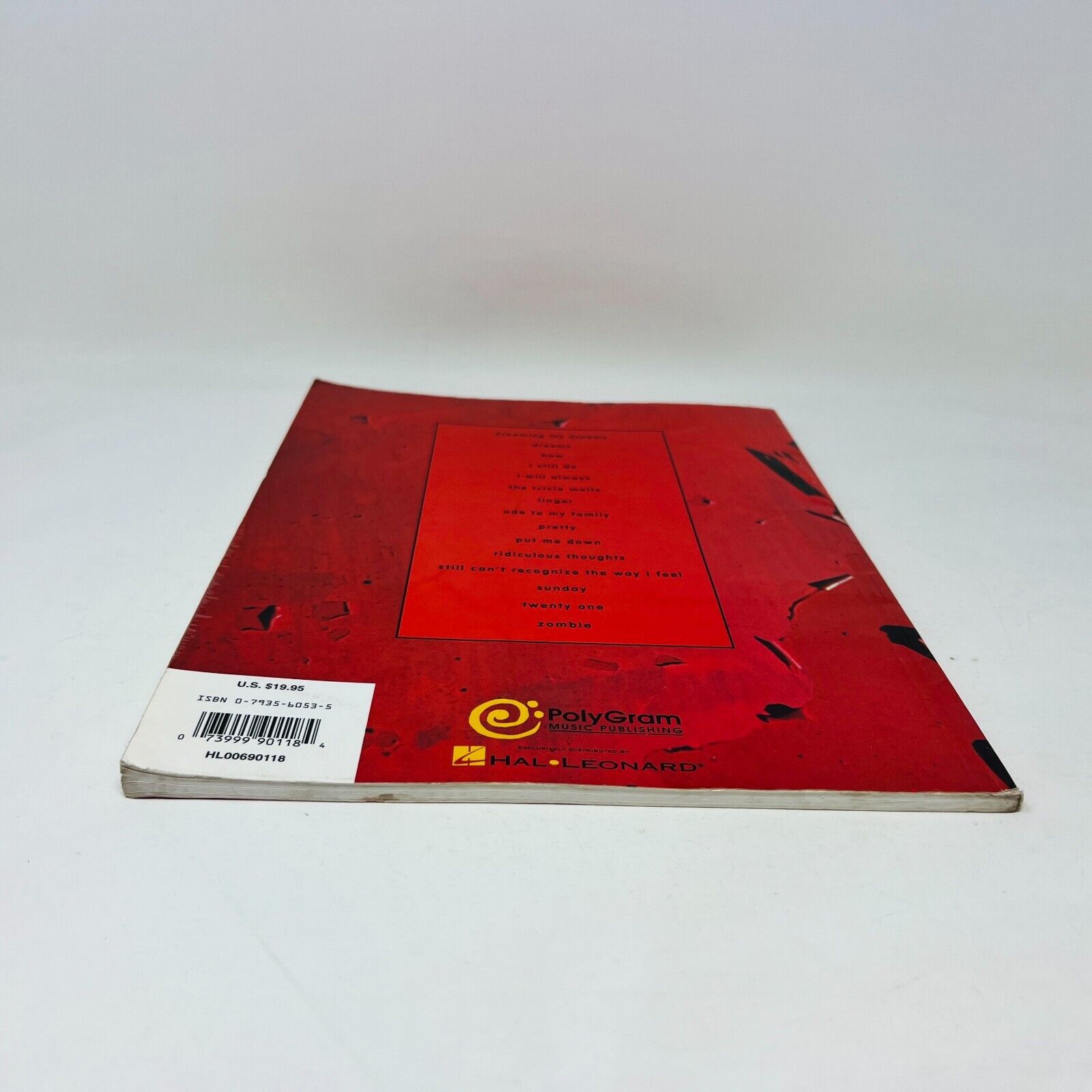 The Best of the Cranberries for Guitar Songbook Hal Leonard PB 90s Dreams/Linger