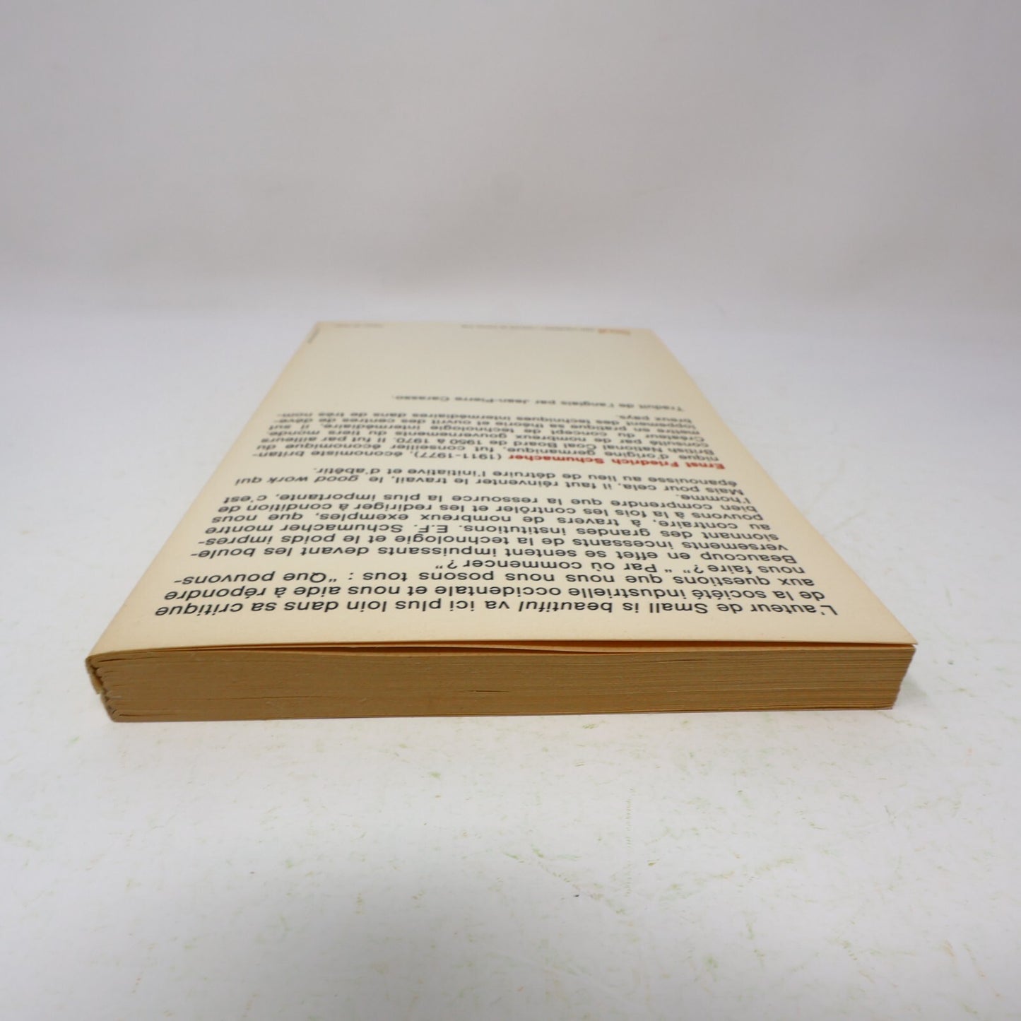 1980 Good Work Ernst Friedrich Schumacher Seuil Société Affaires Français Livre