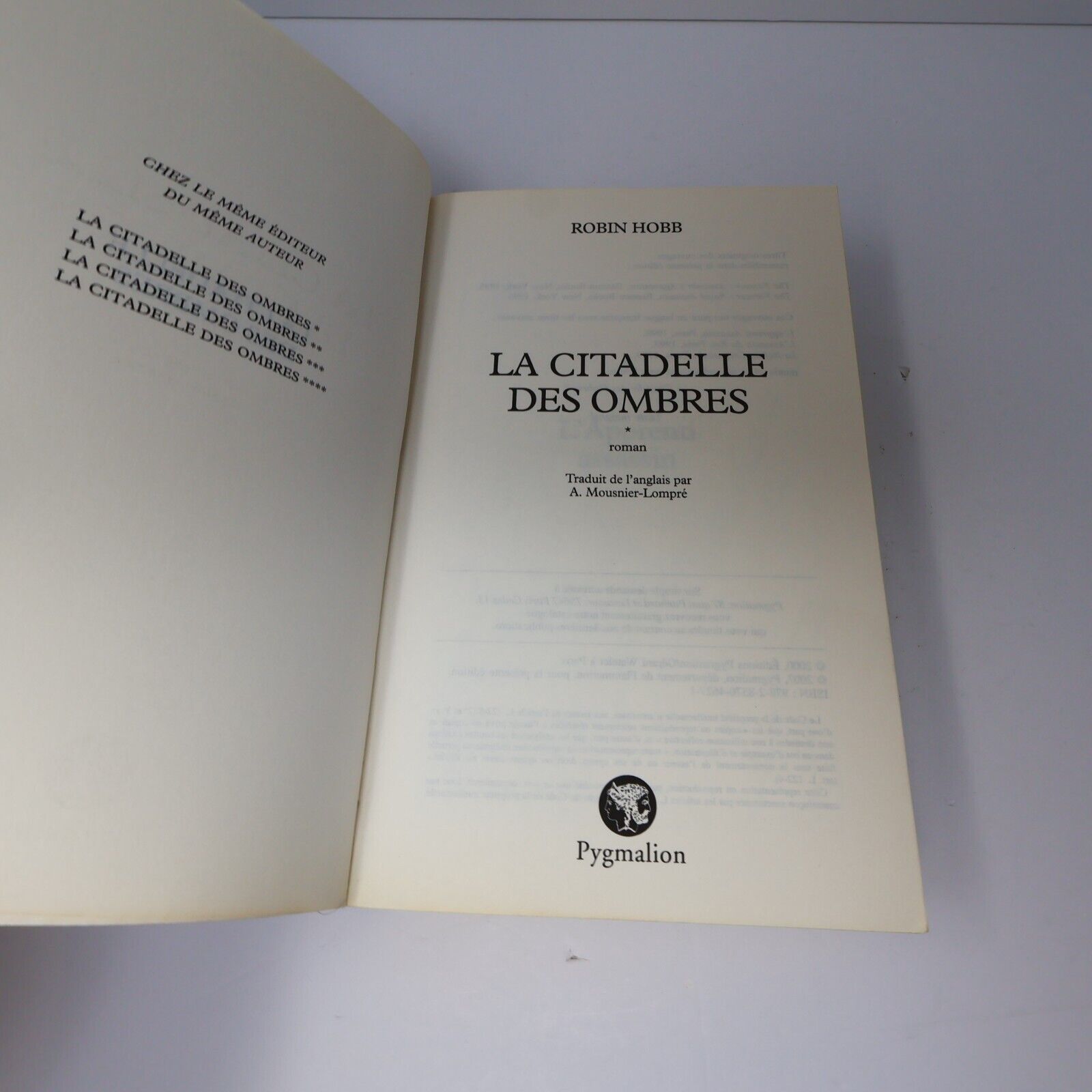 Lot 4 Livres La Citadelle des Ombres #1-4 Robin Hobb Omnibus Fantasy Français PB