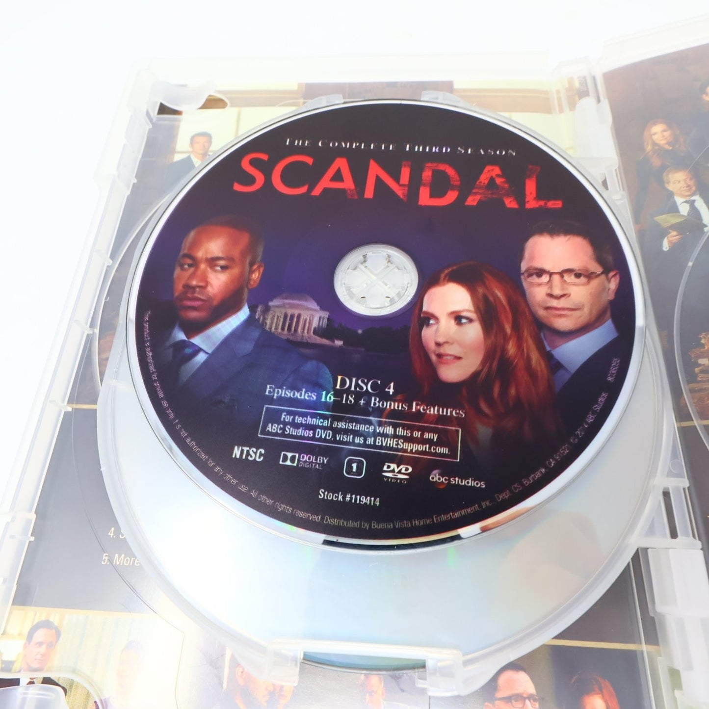 Scandal DVD Seasons #1-2-3 2012-2014 Kerry Washington Tested Region 1 NTSC ABC