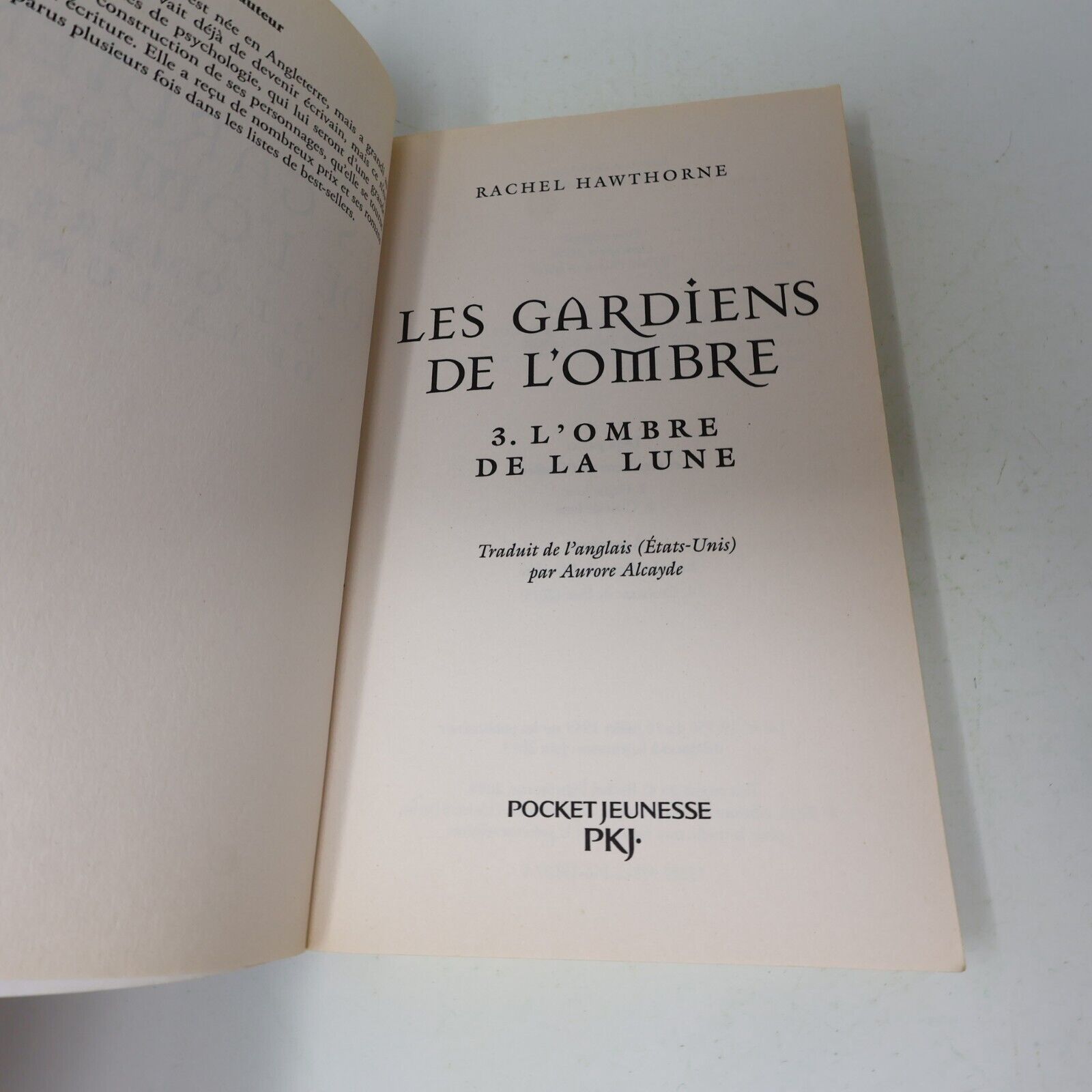L'Ombre de la Lune Rachel Hawthorne Les Gardiens de l'Ombre #3 2013 Pocket Livre