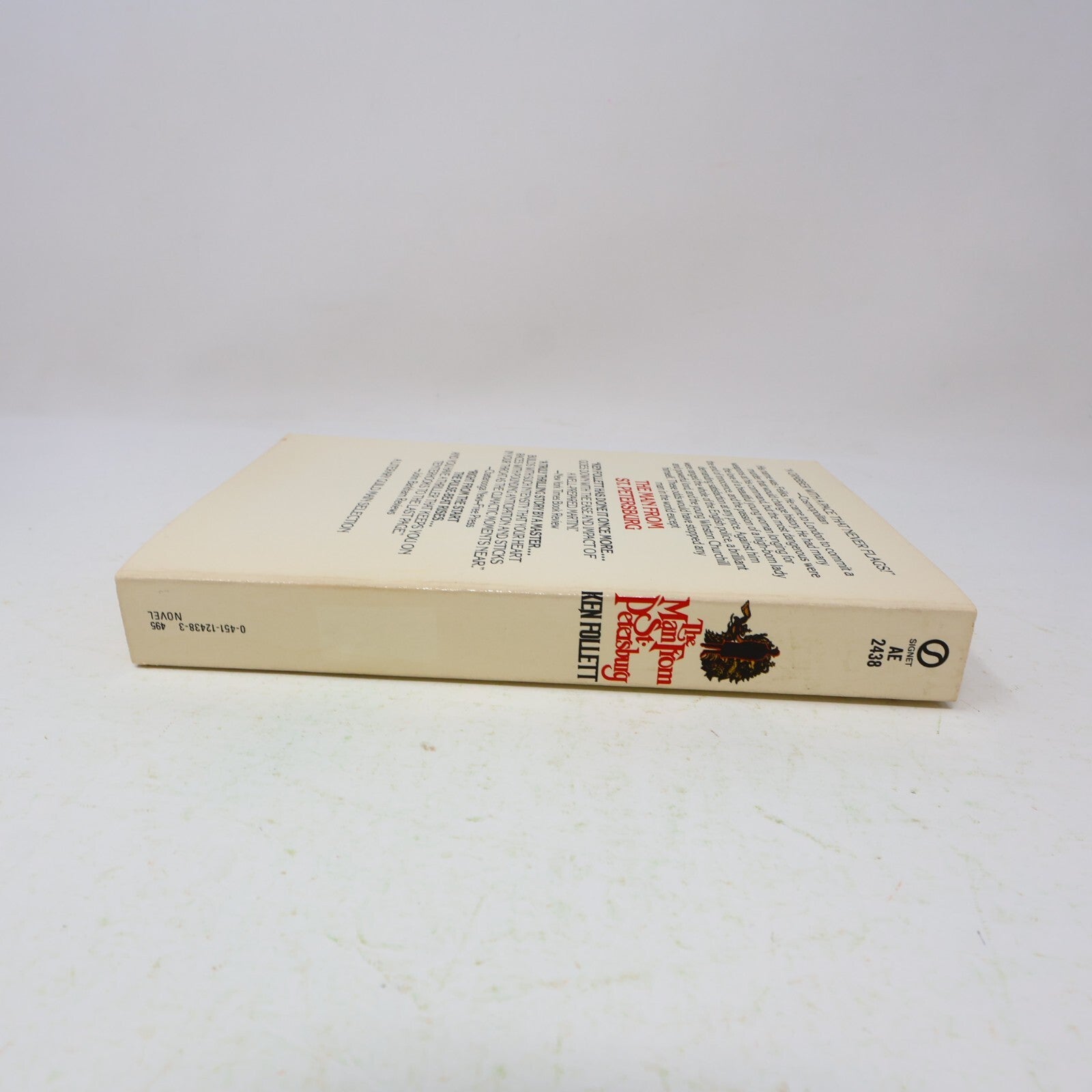 1983 The Man From St. Petersburg Ken Follett Signet Historical Fiction Thriller