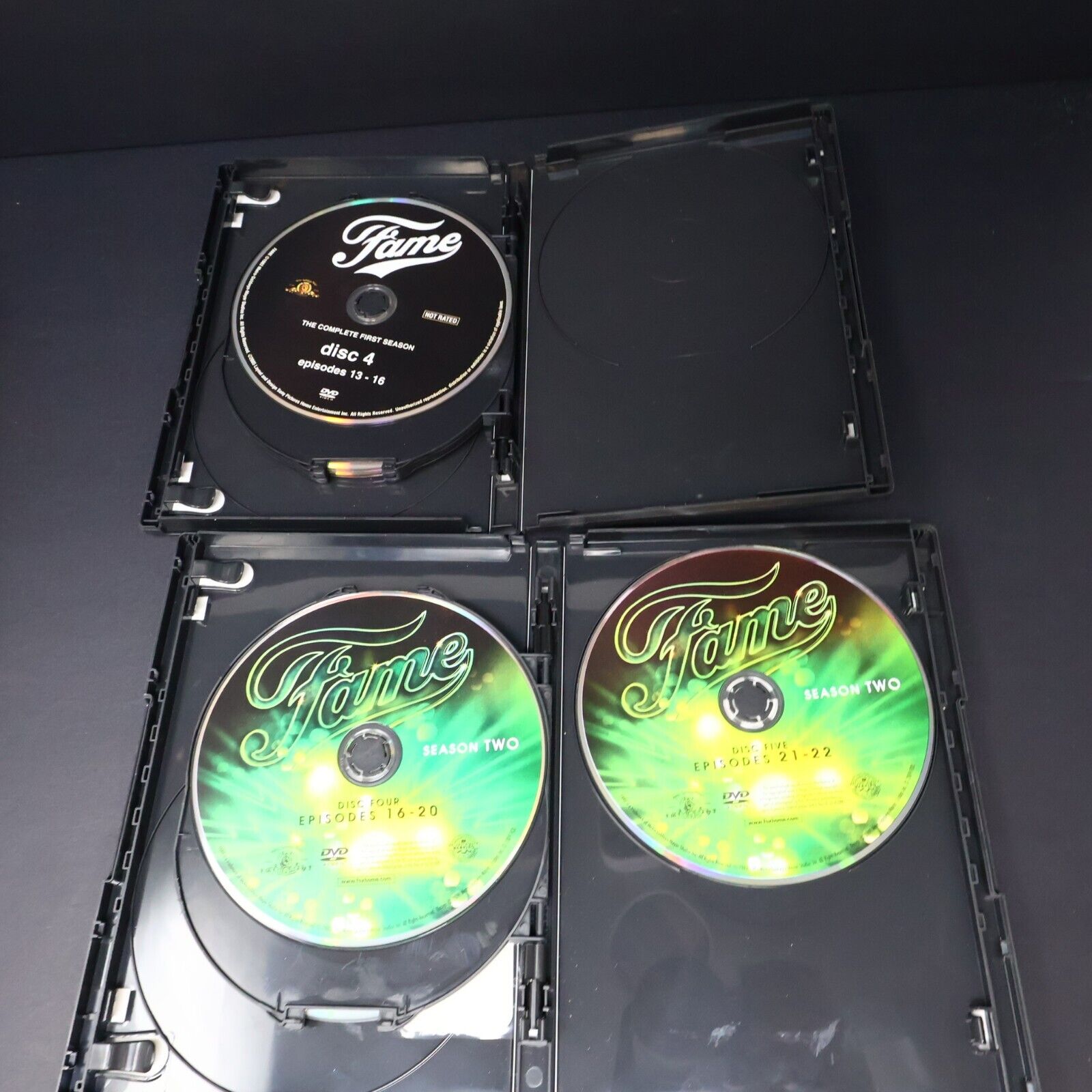 Fame Seasons 1 & 2 DVD Tested 2009 7-Disc Set NTSC Region 1  Full Screen English