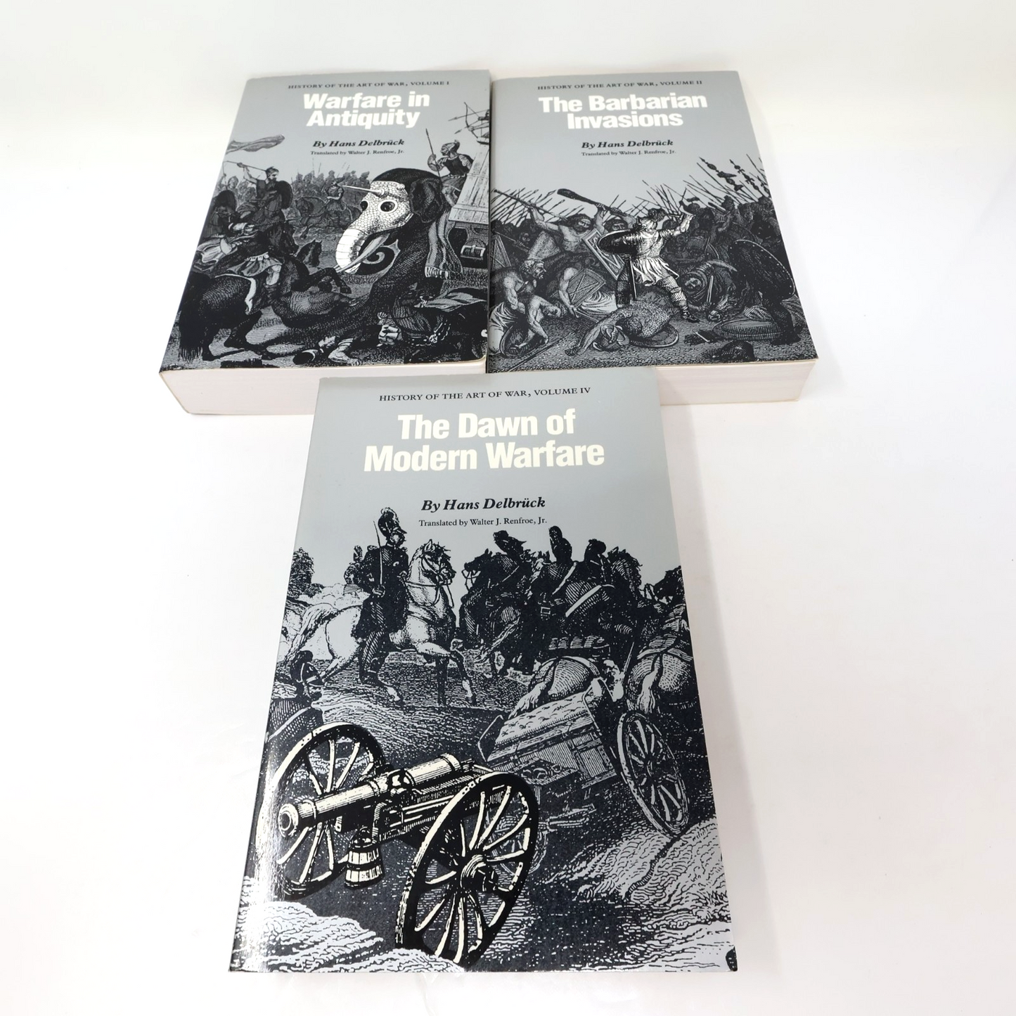 History of the Art of War #1-2 4 Books Lot Hans Delbruck Warfare in Antiquity PB