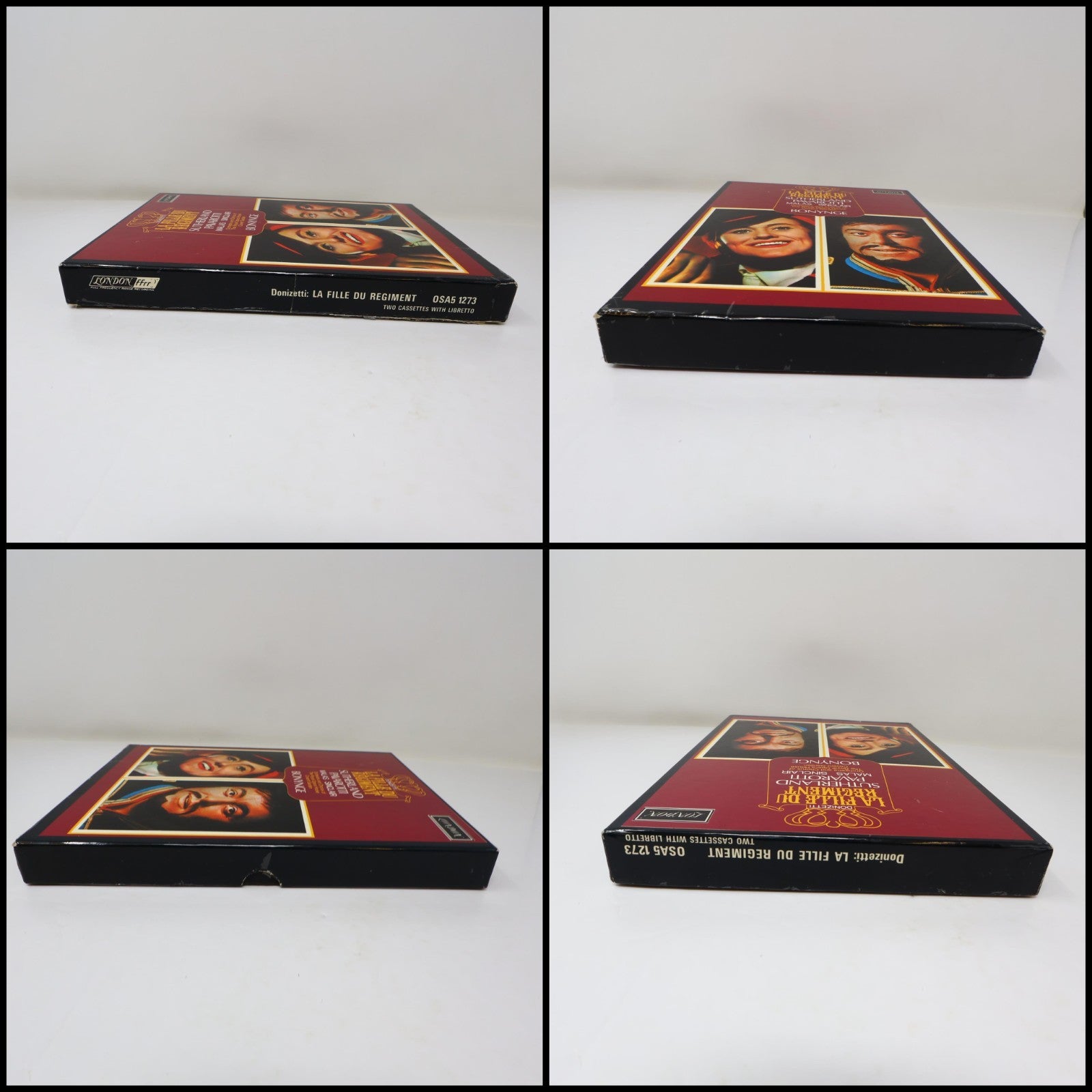 Donizetti La Fille Du Régiment Cassette Box Set Sutherland/Pavarotti/Malas