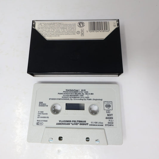 Vladimir Feltsman American "Live" Debut Cassette Piano/Klavier CBS 1988 40-44589