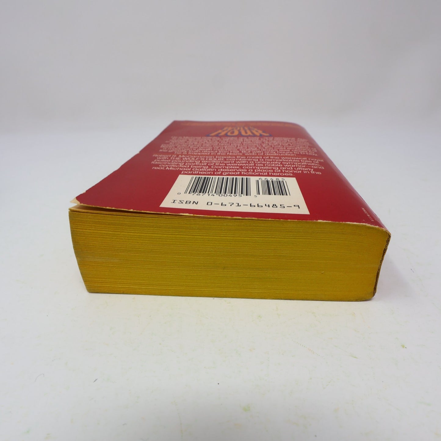 1989 The Wolf's Hour Robert Mccammon Horror Fantasy 1st Print Pocket Book 80s PB