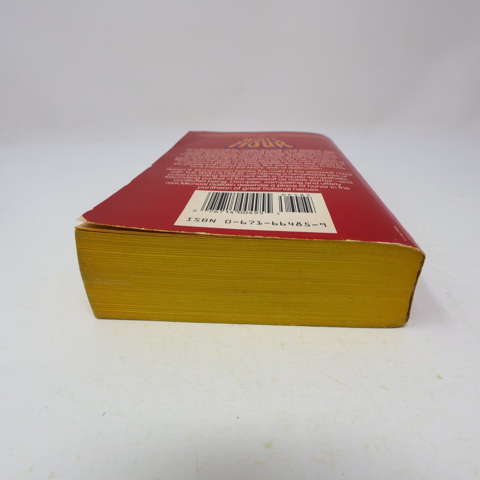1989 The Wolf's Hour Robert Mccammon Horror Fantasy 1st Print Pocket Book 80s PB