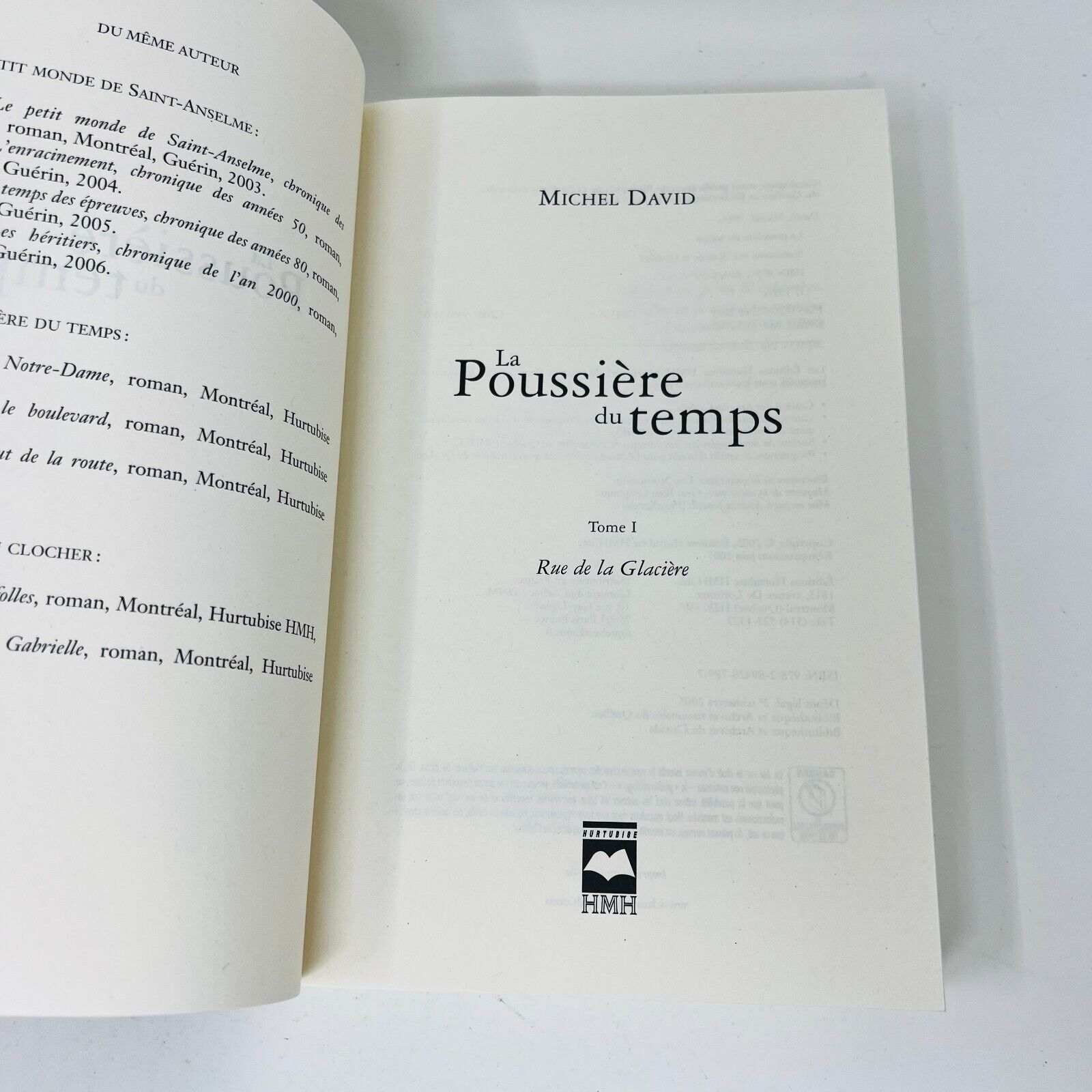 La Poussière du Temps #1-4 Michel David Série Complète Set Lot 4 Livres Français