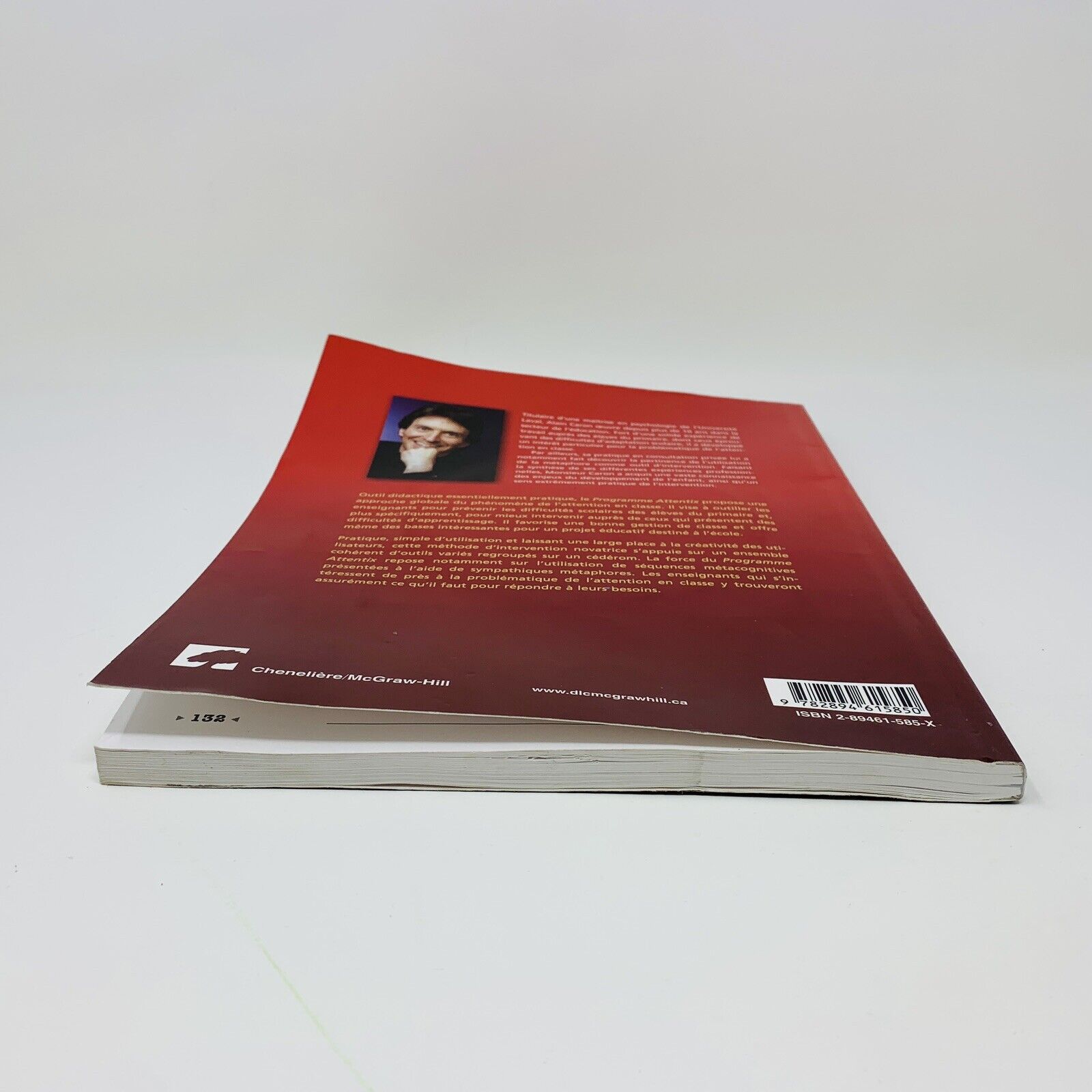 Programme Attentix Gérer Structurer l'Attention en Classe Alain Caron Livre Book