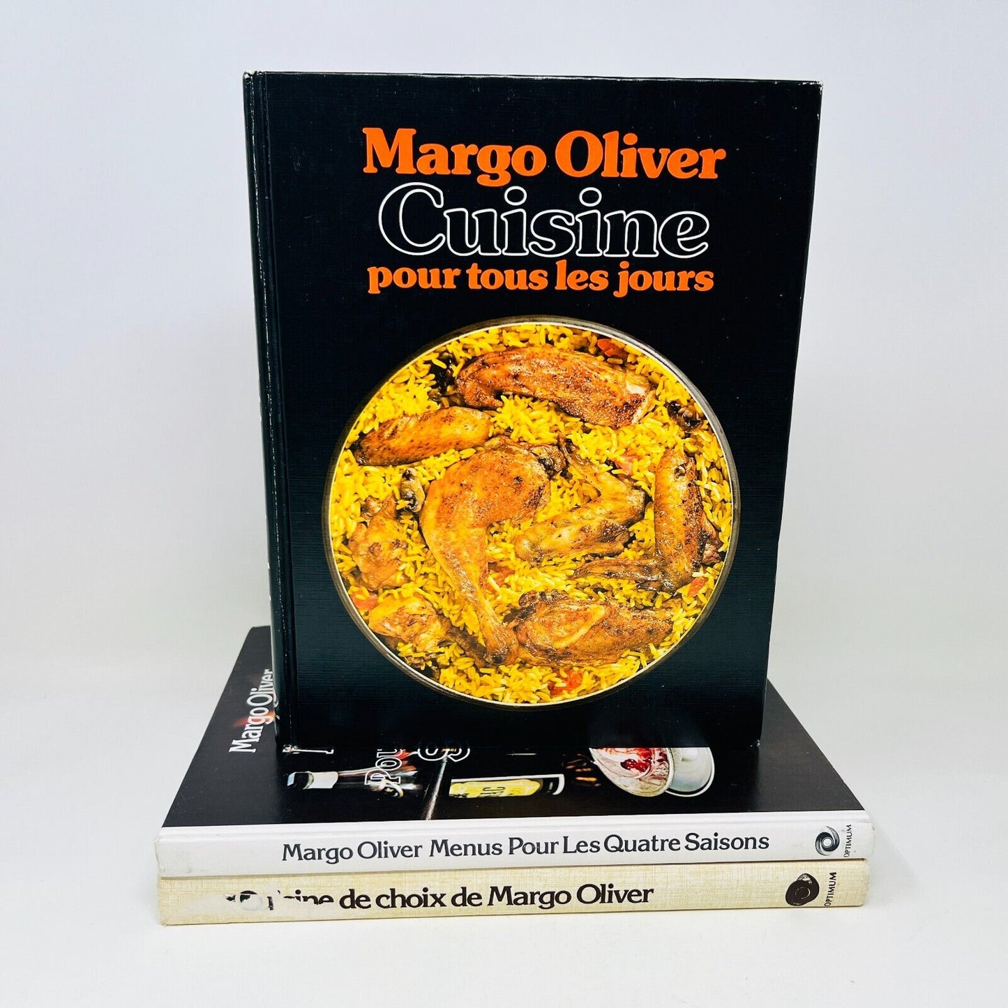 3x Margo Oliver Cuisine de Choix/Menus Quatre Saisons/Jours Lot Livres Recettes