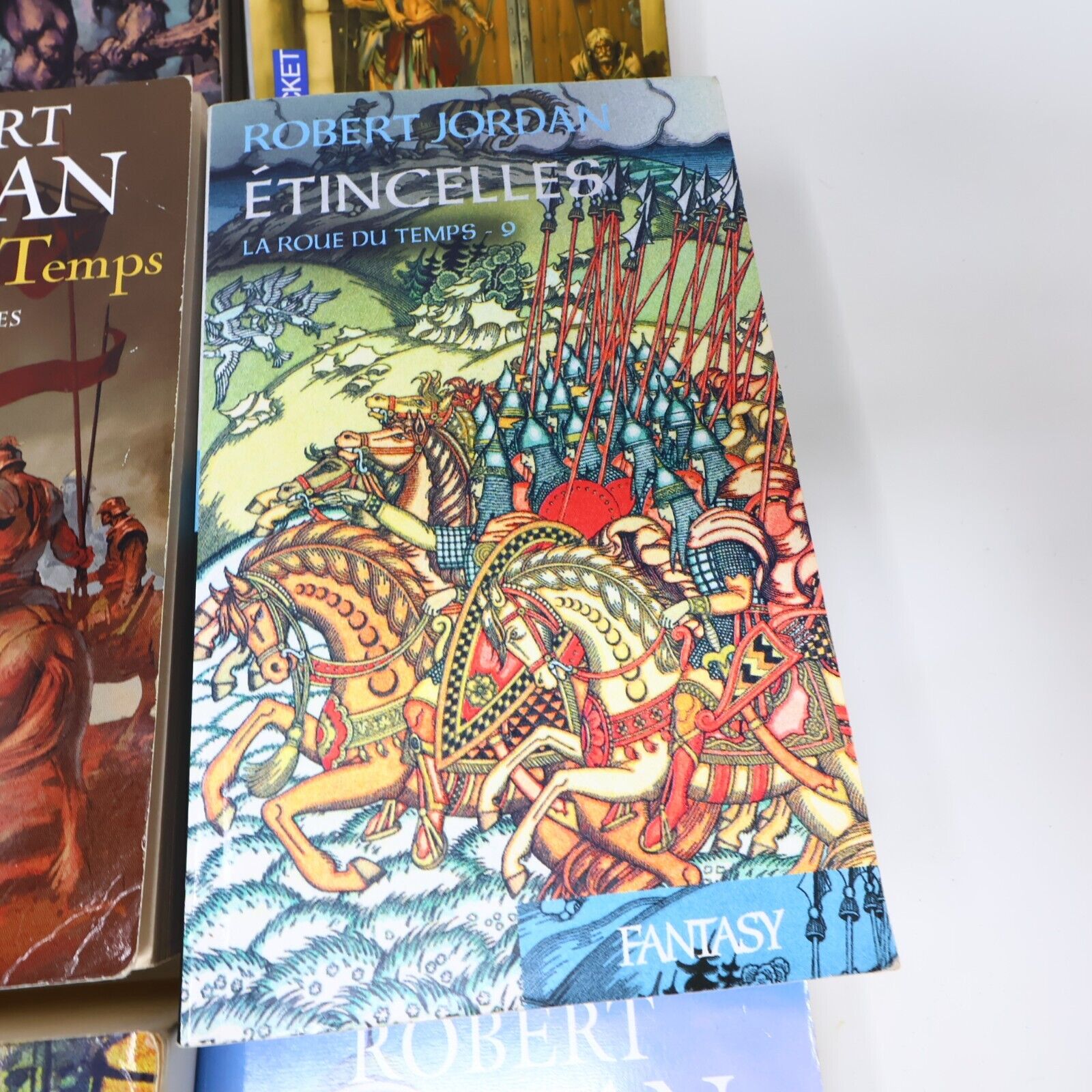 Lot 9 Livres La Roue du Temps Robert Jordan Pocket/France Loisirs Book Français