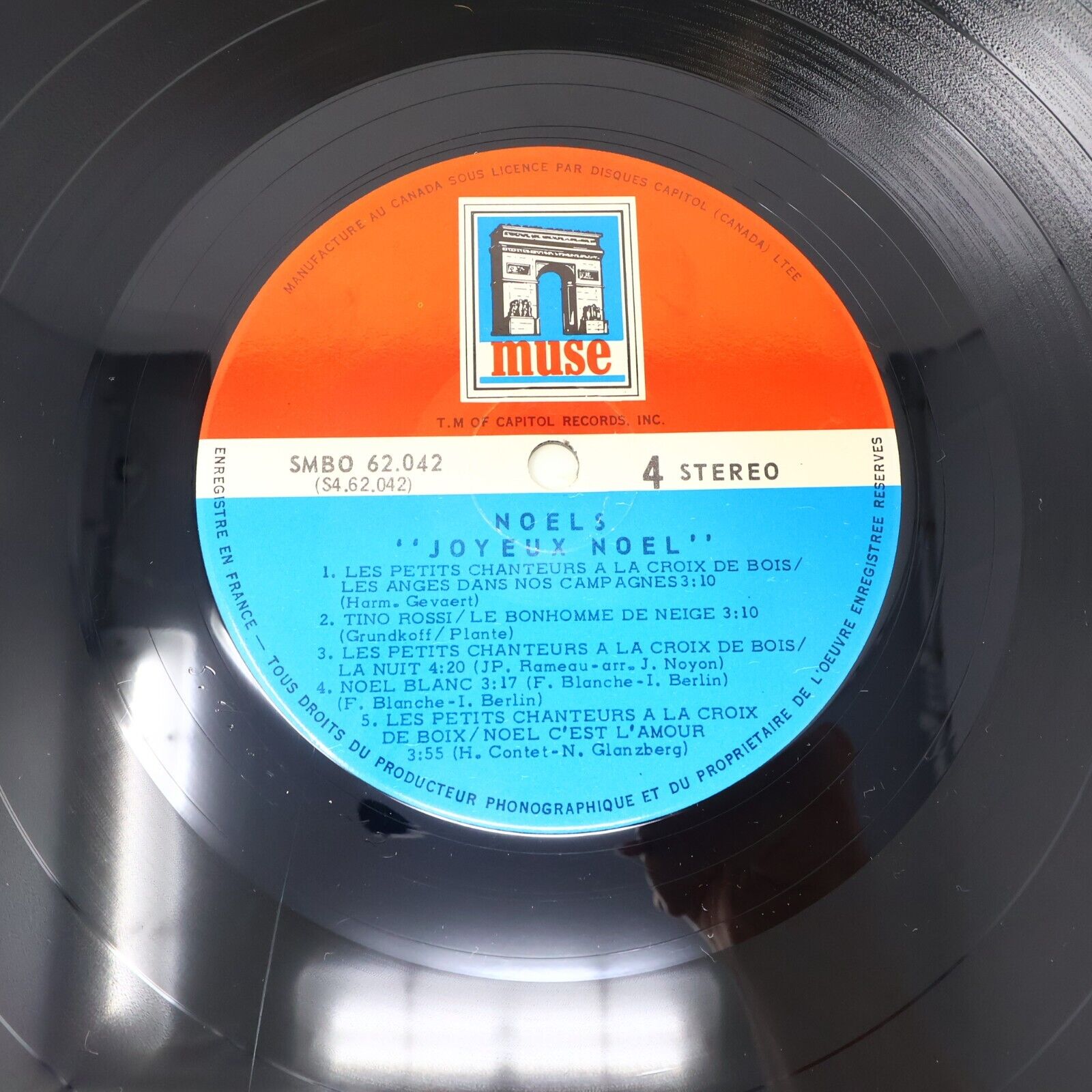 Joyeux Noël LP Muse 1969 Tino Rossi Charles Trenet Dick Rivers Minuit Chrétiens