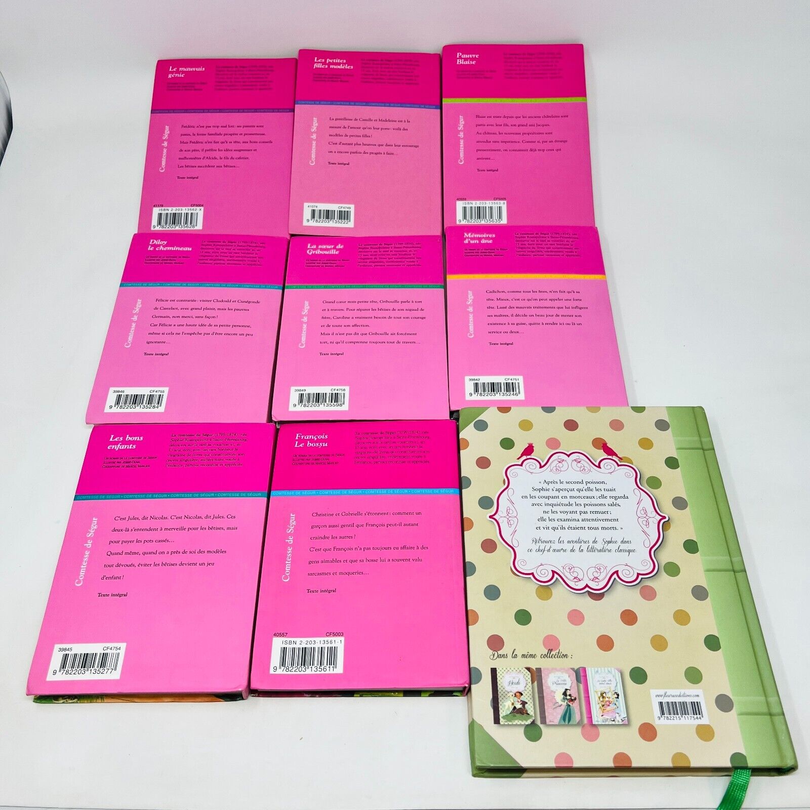 9x Comtesse de Ségur Casterman/Fleurus Lot Malheurs de Sophie Blaise Français
