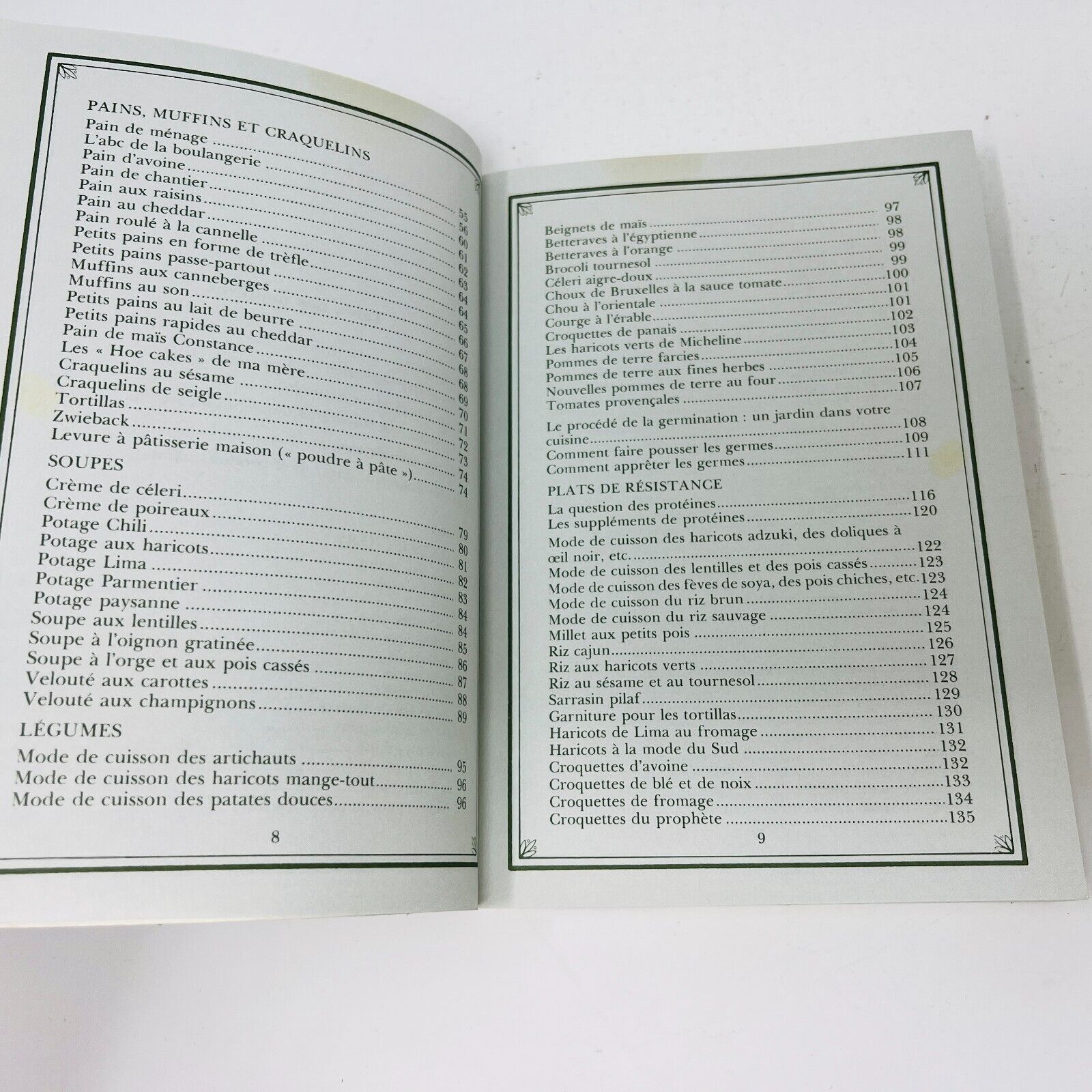 La Grande Cuisine Végétarienne 1-2 Stanké Vicki Chelf Hudon Lot Livres Recettes