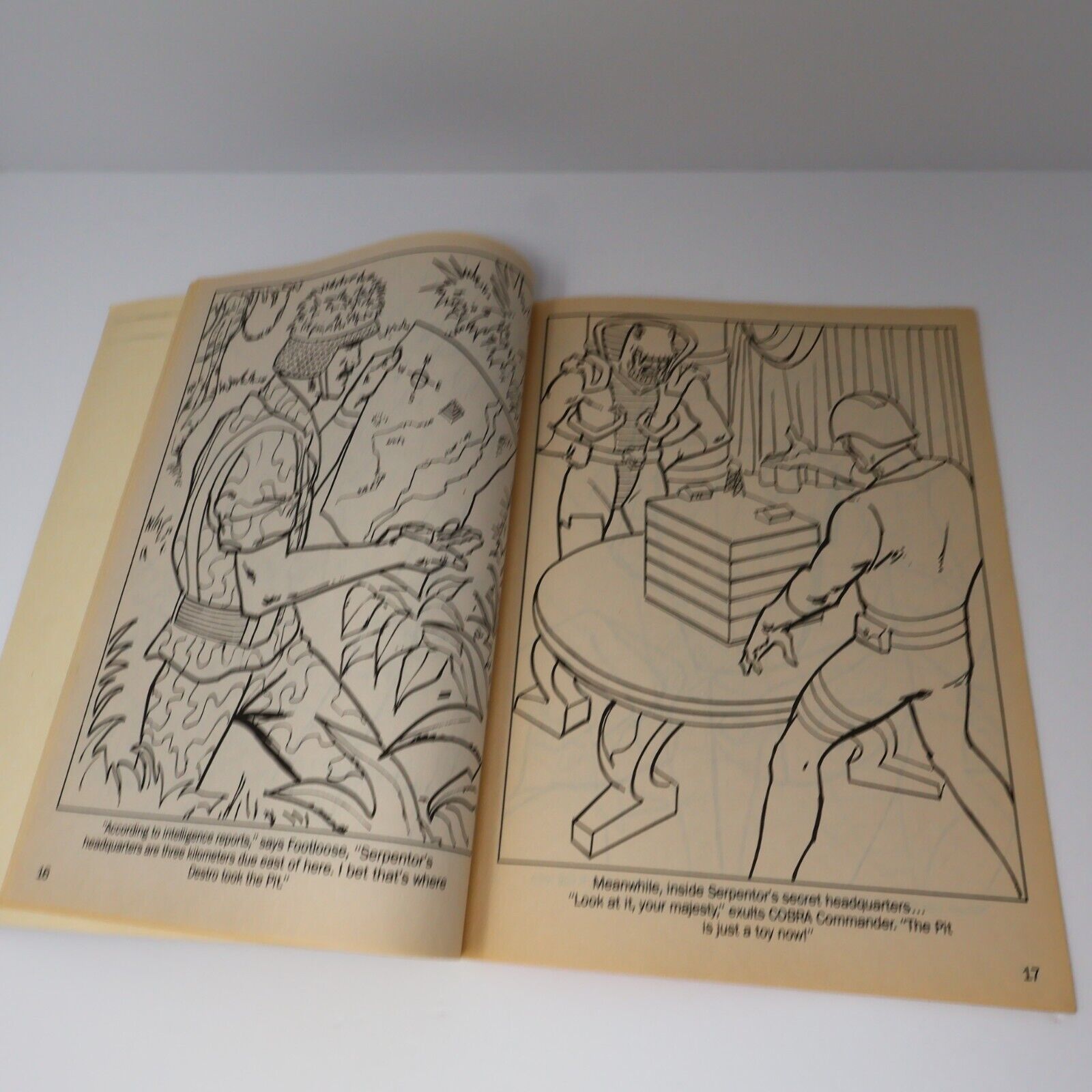 1988 The COBRA Shrinking Ray Coloring Book G.I. Joe by S.M. Ballard Paperback PB