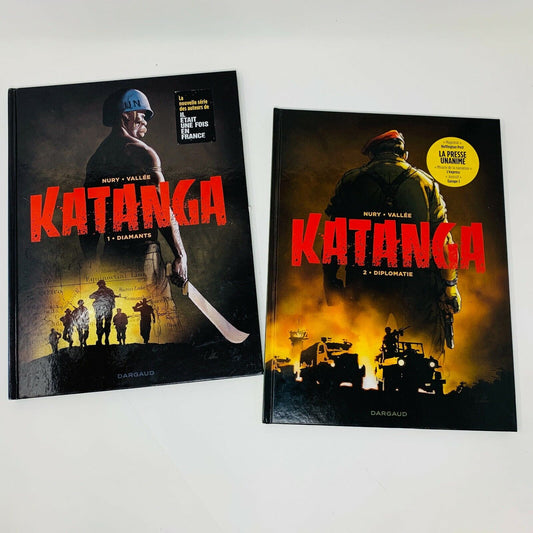 Diplomatie & Diamants Katanga Tomes 1-2 Dargaud Nury & Vallée Bande Dessinée Lot