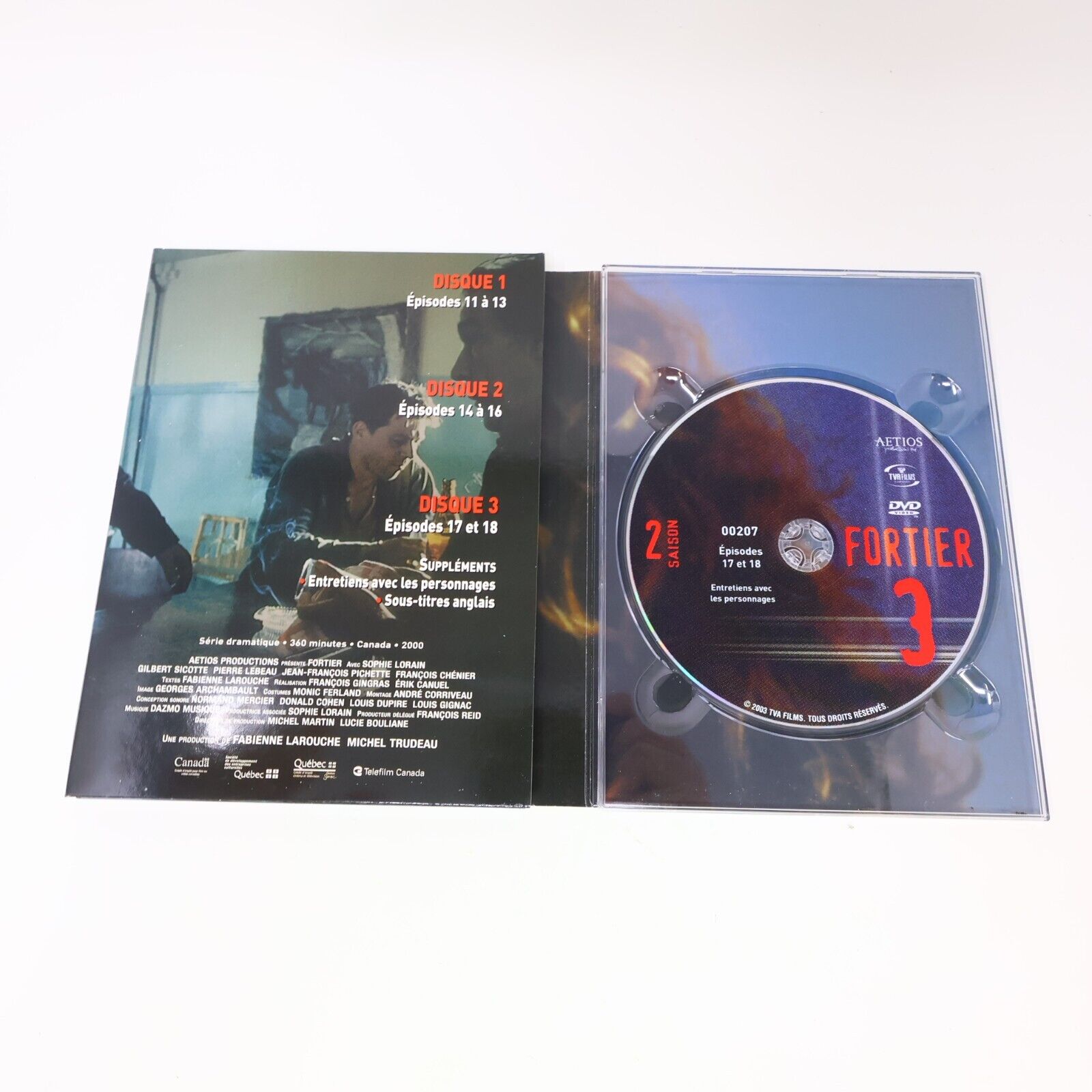 Fortier Saison #2 DVD Sophie Lorain Pierre Lebeau Série Télévision NTSC Testé