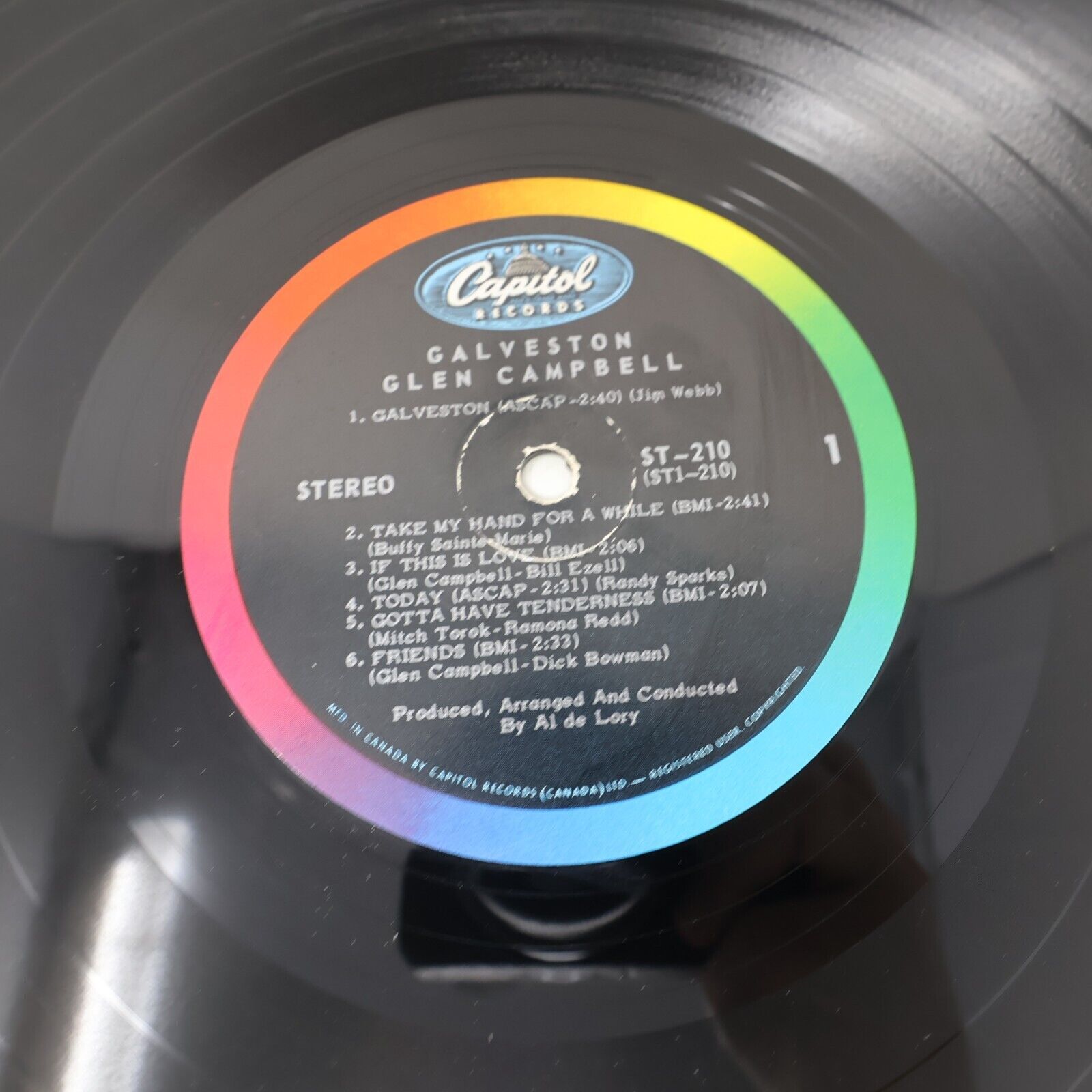 Glen Campbell Galveston + Oh Happy Day Lot of 2 LP Record Vinyl SW-443 ST-210