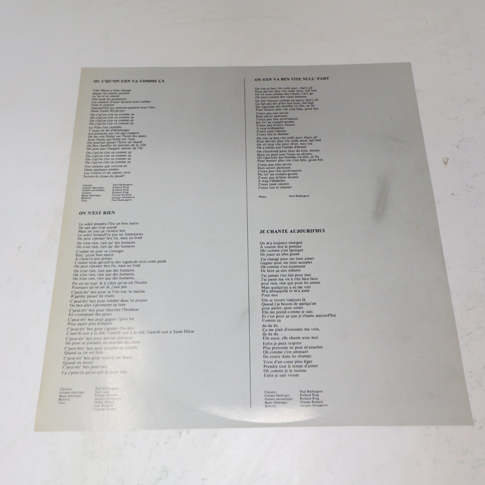 Pop Québécois 1960-70-80s Lot 20 Disques LP Thibeault/Baillargeon/Brault/Toupin