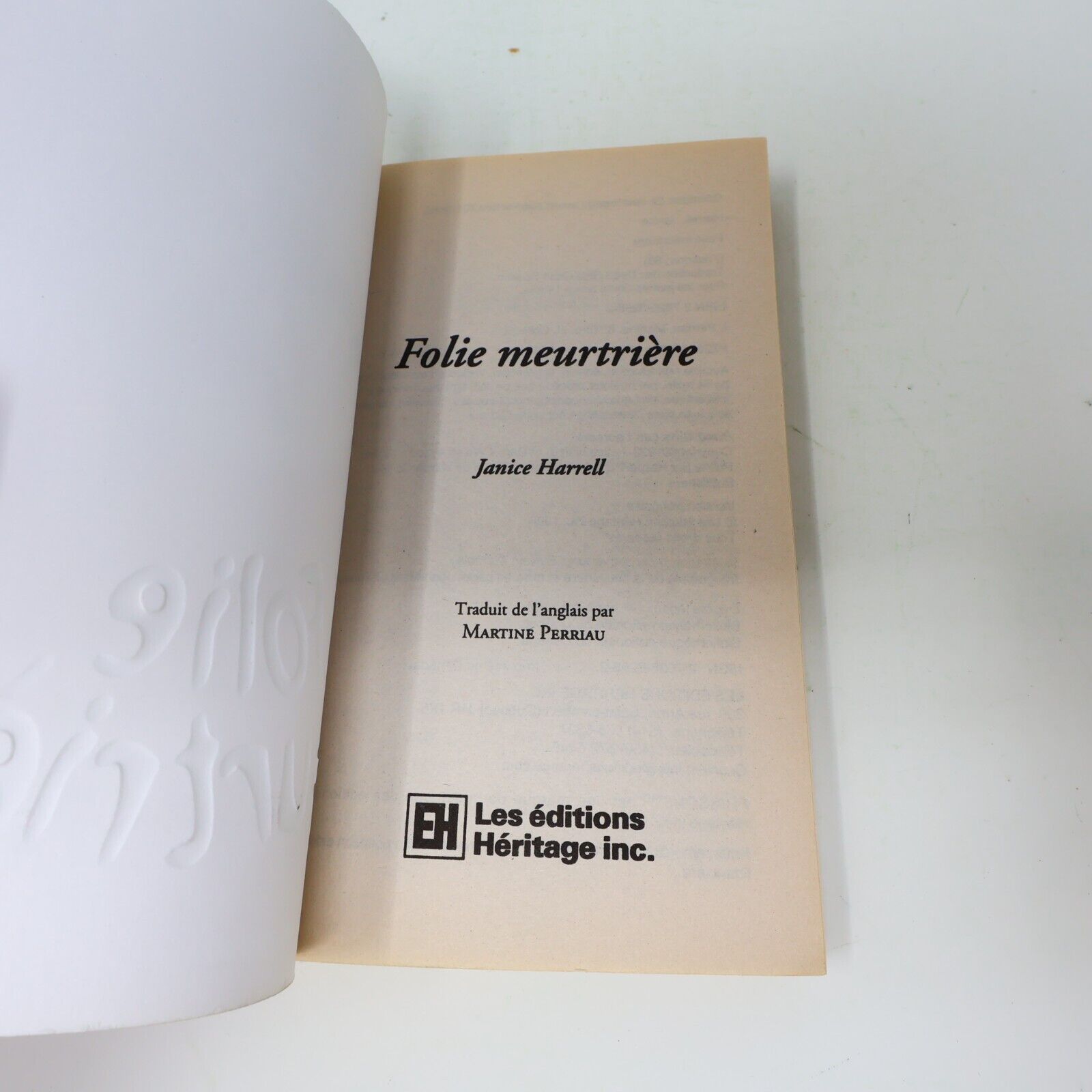 1998 Folie Meurtrière Frissons #83 de Janice Harrell Paperback PB EH Enfants 90s
