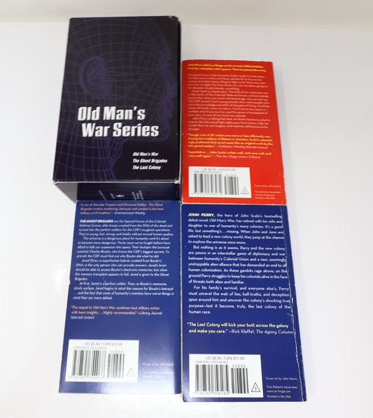 Old Man's War Box Set Ghost Brigades/Last Colony John Scalzi Tor 2014 Book 2010s