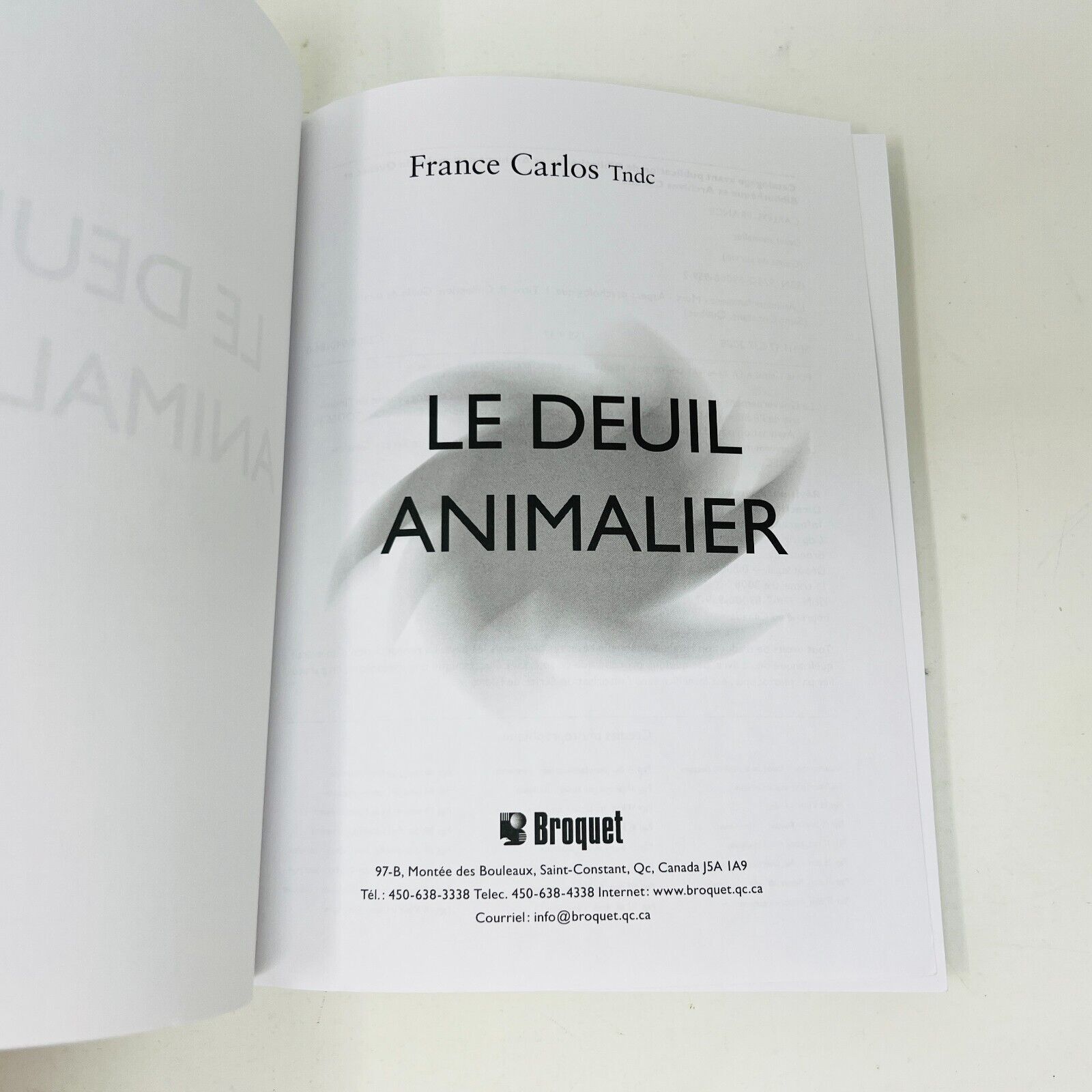 2008 Deuil Animalier Guide de Survie de France Carlos Broquet Chats/Chiens