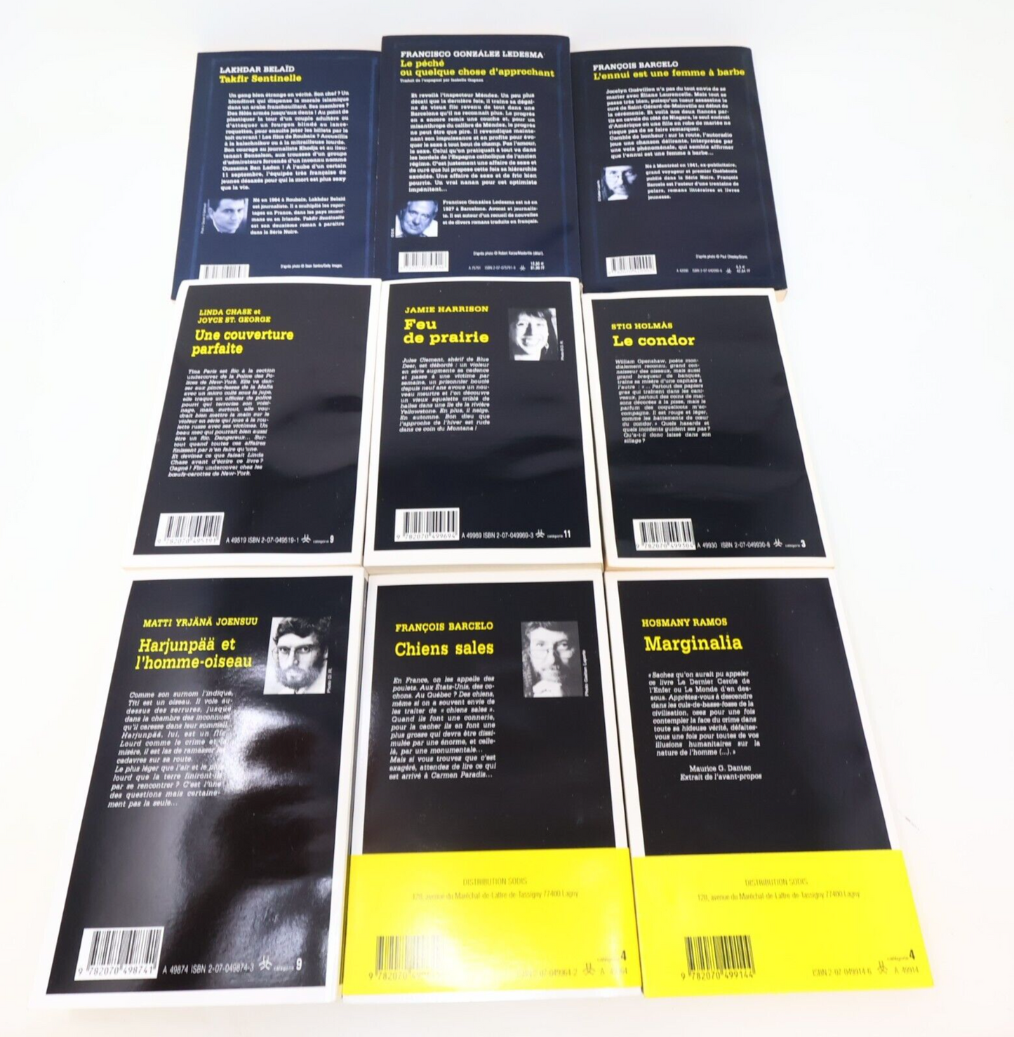 Collection Série Noire nrf Lot 32 Livres Français French Gallimard Paperback PB