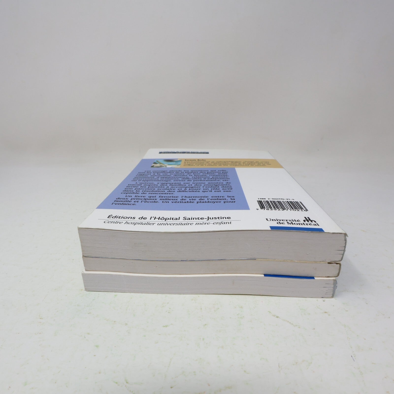 Lot 3 Livres Éducation Parentalité Troubles d'Apprentissage Sainte-Justine