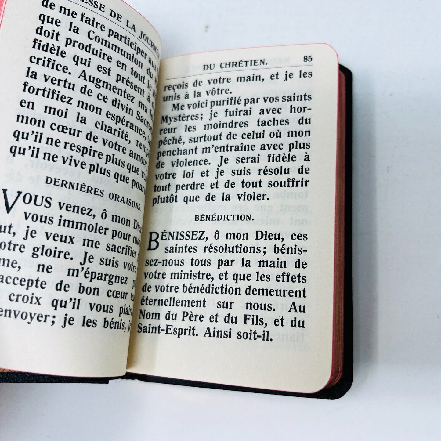 1957 Paroissien Romain Très Petit Format Proost Français Prières Cardinal Lauri
