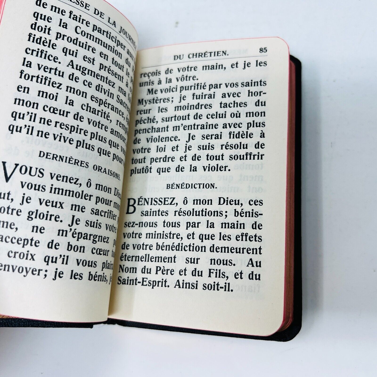 1957 Paroissien Romain Très Petit Format Proost Français Prières Cardinal Lauri