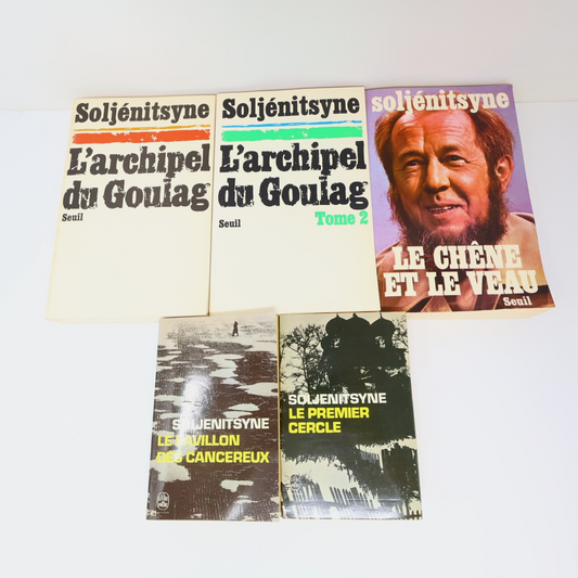 Alexandre Soljénitsyne Lot 5 Livres L'Archipel du Goulag #1-2/Chêne et le Veau