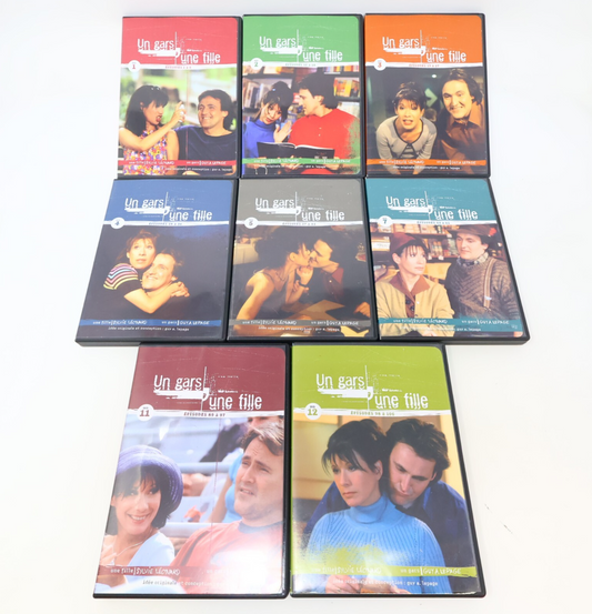 Un Gars un Fille #1-5 7 11-12 Lot 8 DVD Guy A. Lepage/Sylvie Léonard Série Télé