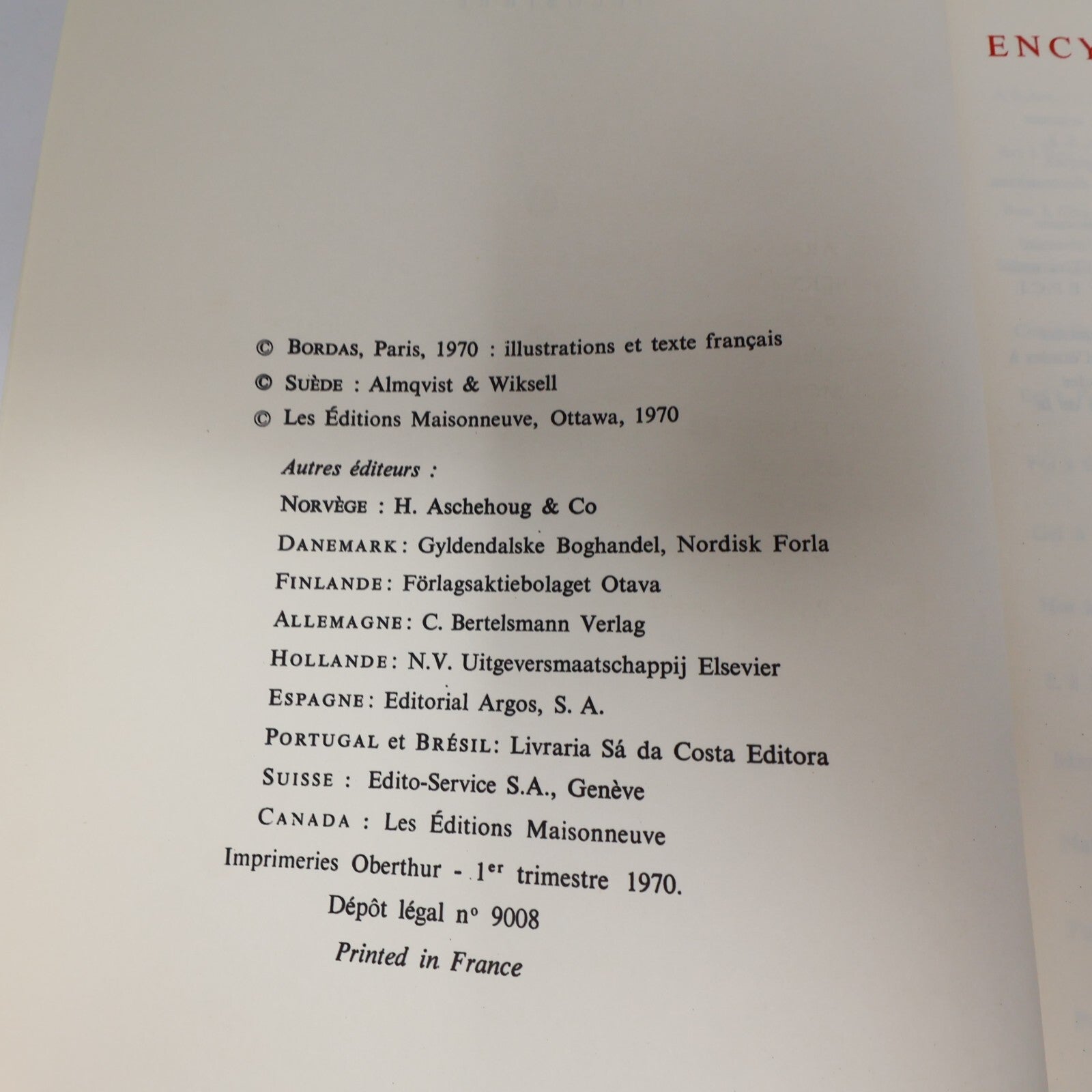 Encyclopédie Universelle Illustrée #1-21 Lot 21 Livres Complète Maisonneuve 70s