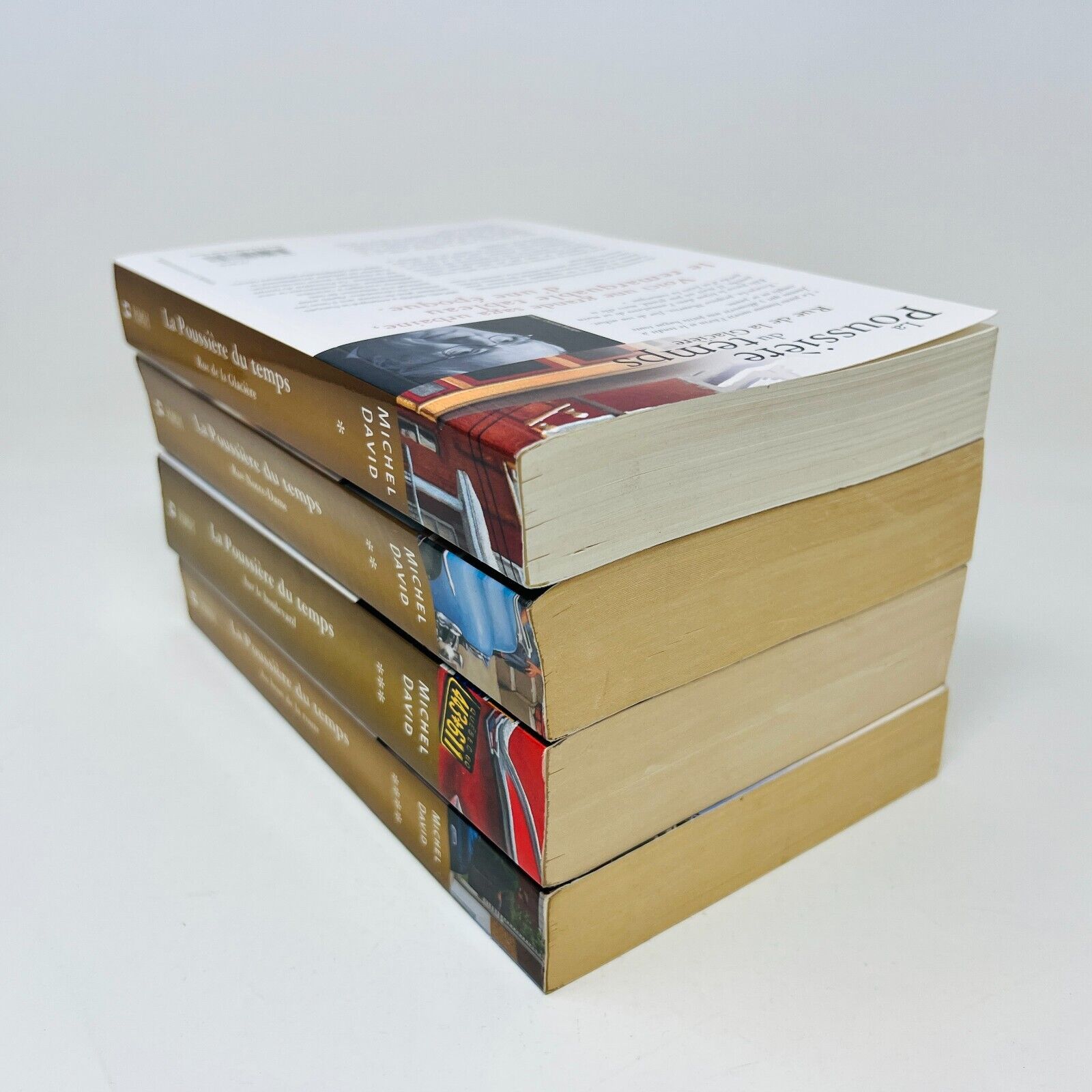 La Poussière du Temps #1-4 Michel David Série Complète Set Lot 4 Livres Français