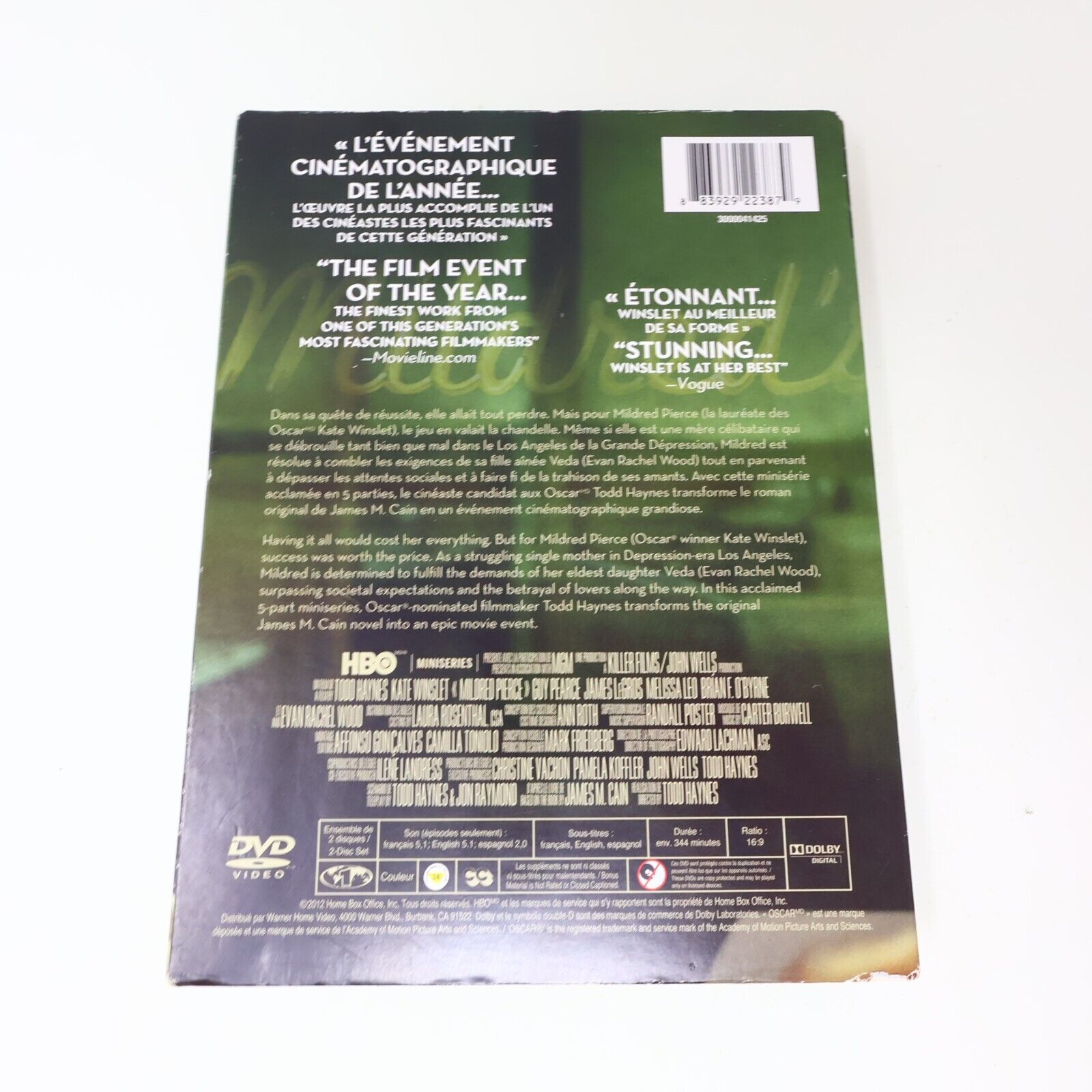 Mildred Pierce DVD 2012 Français / English NTSC Kate Winslet Guy Pearce HBO