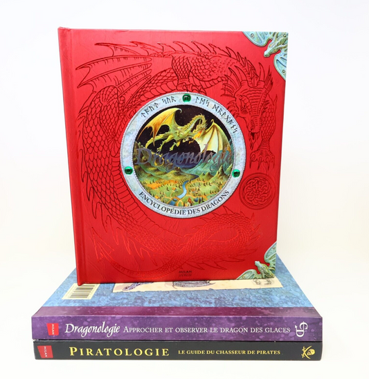 Lot 3 Livres Dragonologie/Dragon des Glaces/Piratologie Dugald A. Steer Français