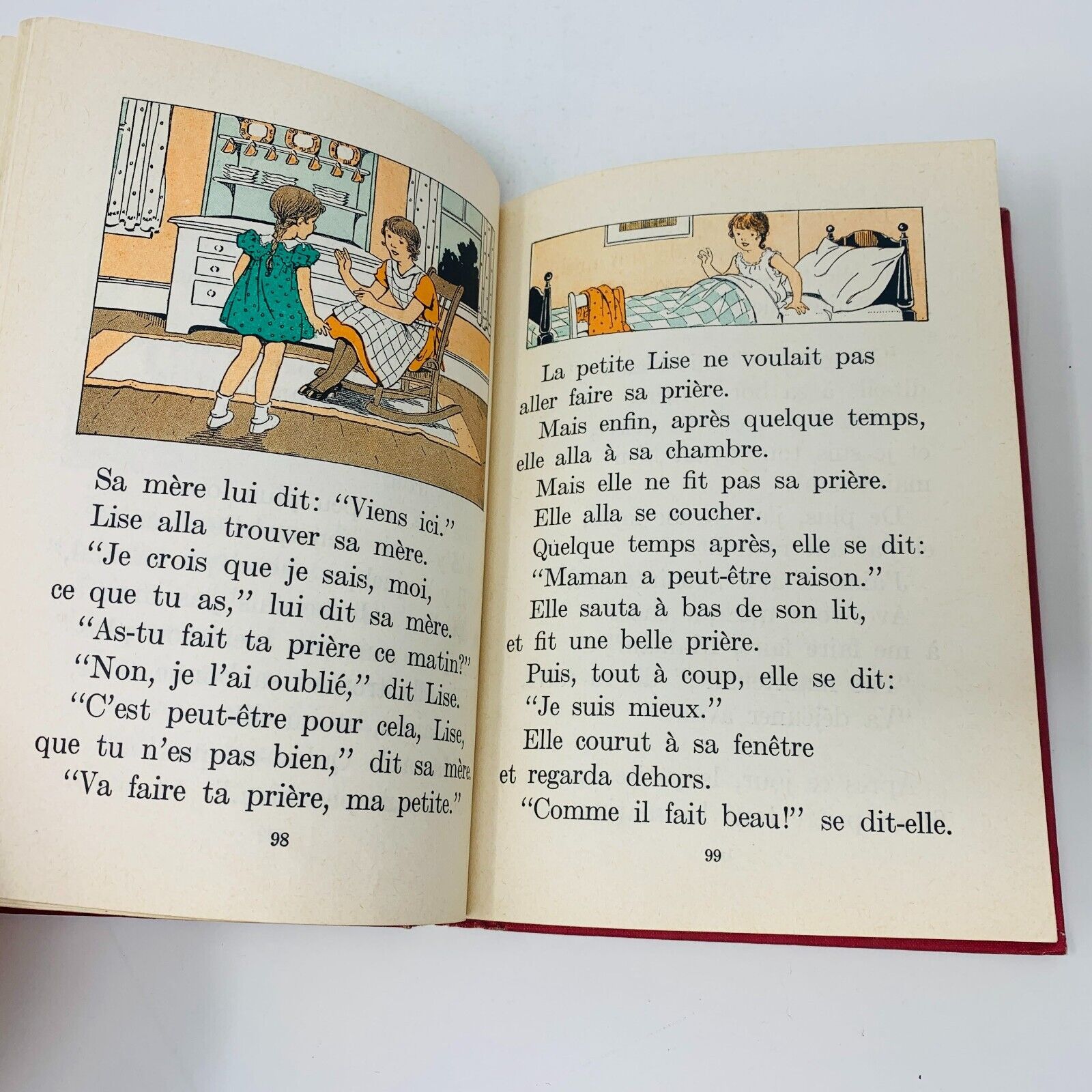 50's La Porte est Ouverte J'Apprends à Lire Premier Livre Cage Illustré Français
