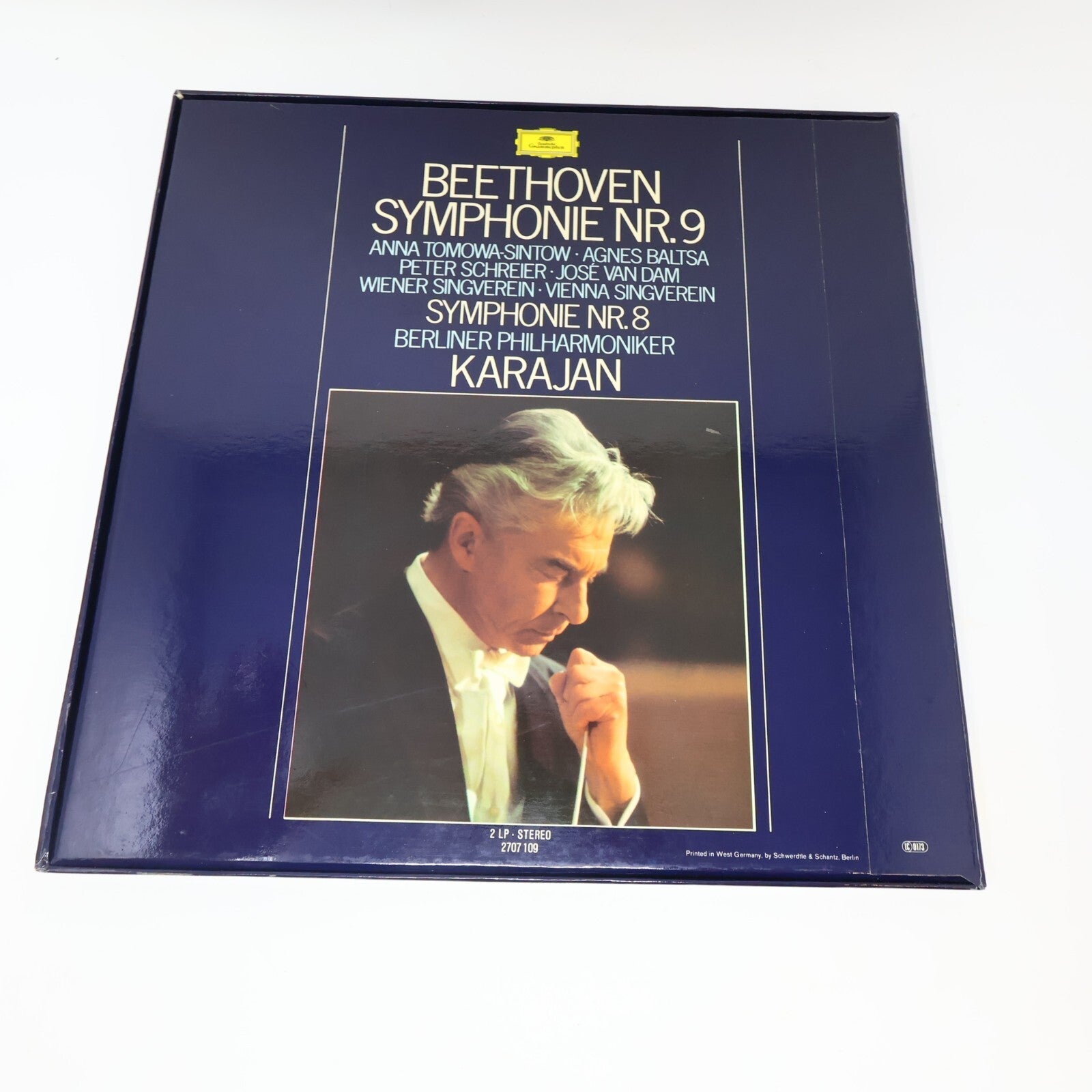 Beethoven Symphonie Nr. 1-2 5-6 8-9 Herbert von Karajan Berliner Lot 4 LP Record